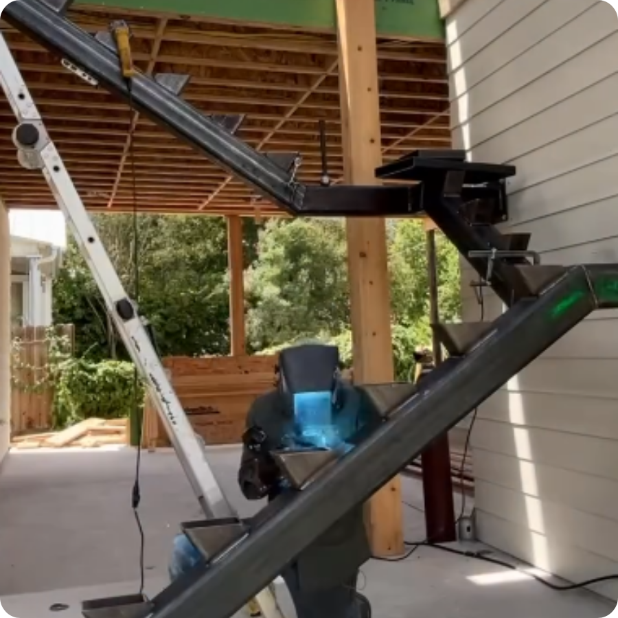 staircase fabrication welding installation