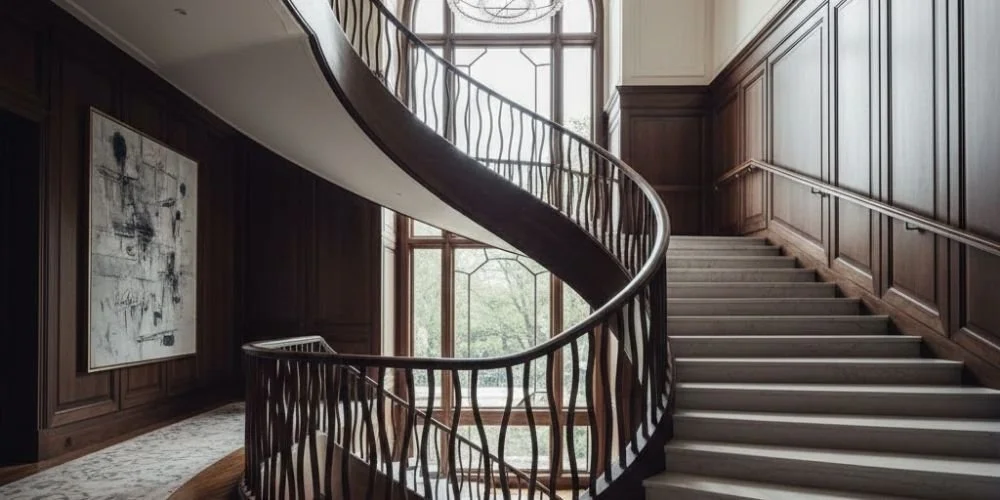 Curved Stair Railings