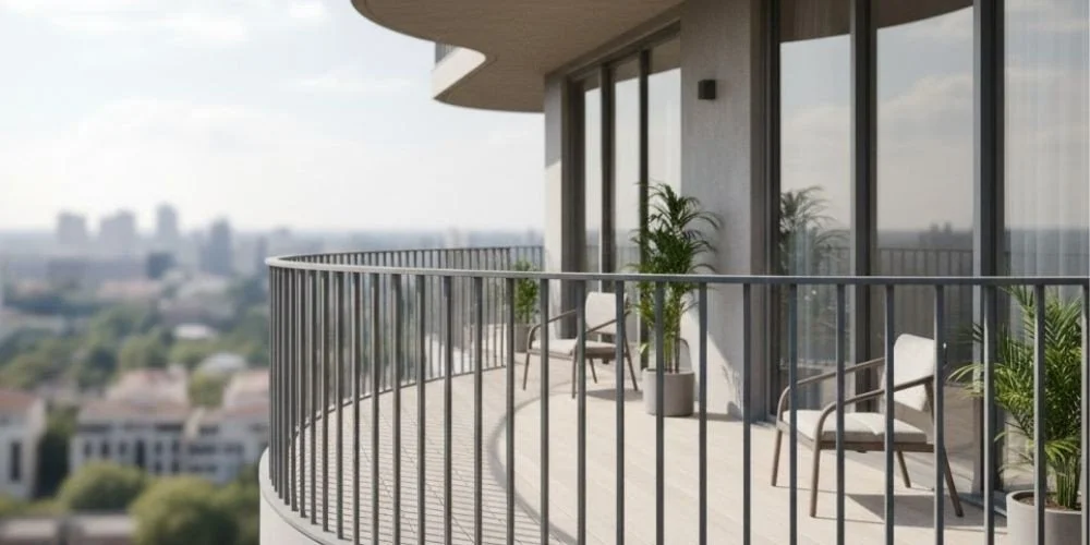 Curved Metal Railings