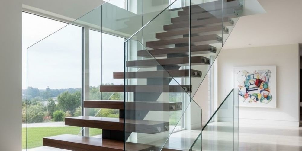 Floating Glass Railings