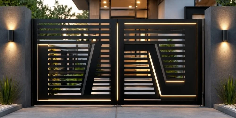 Modern Metal Front Gate