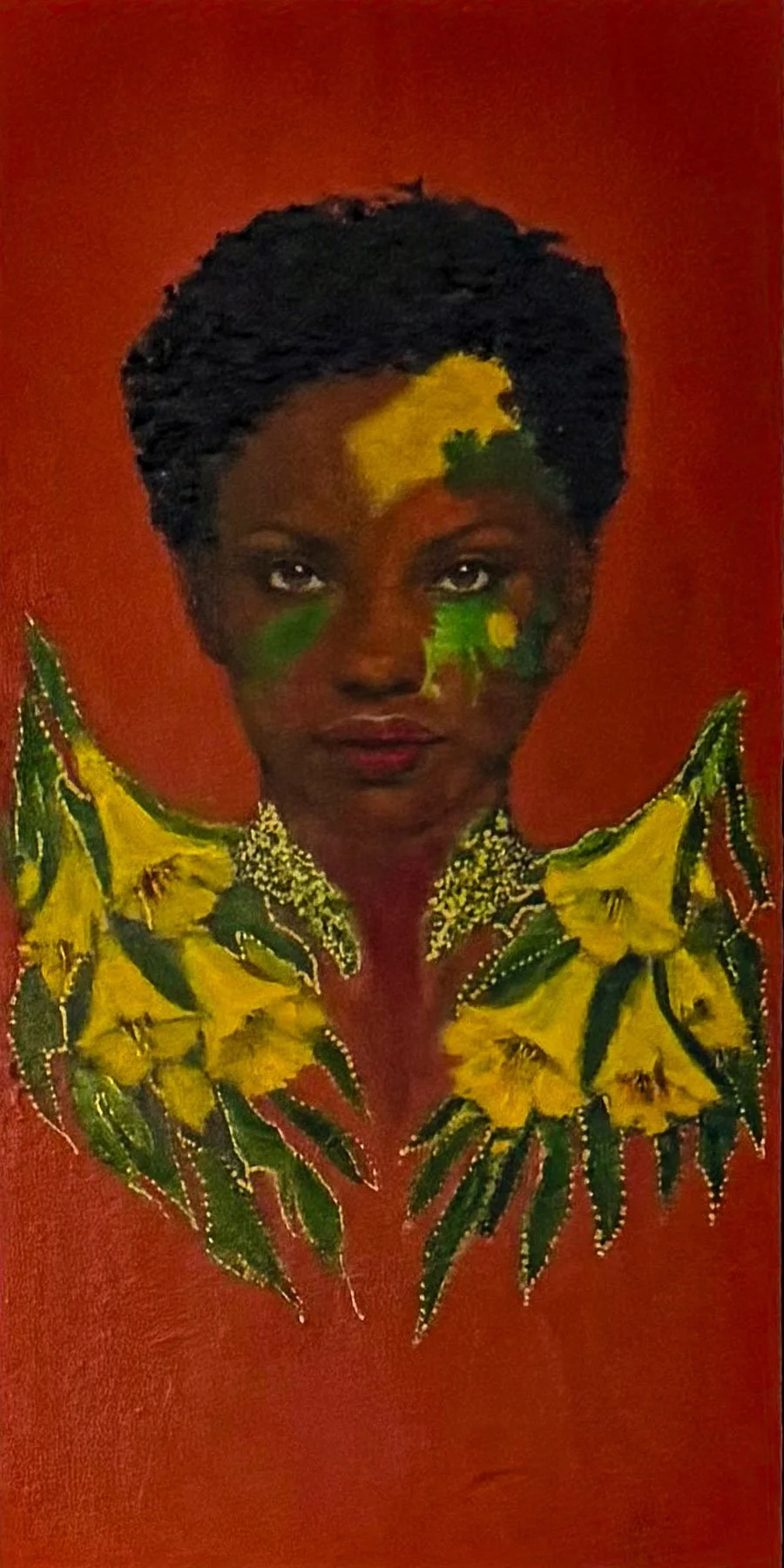 Rooted Radiance - 
30 x 60cm Acrylic on Dibond, Framed