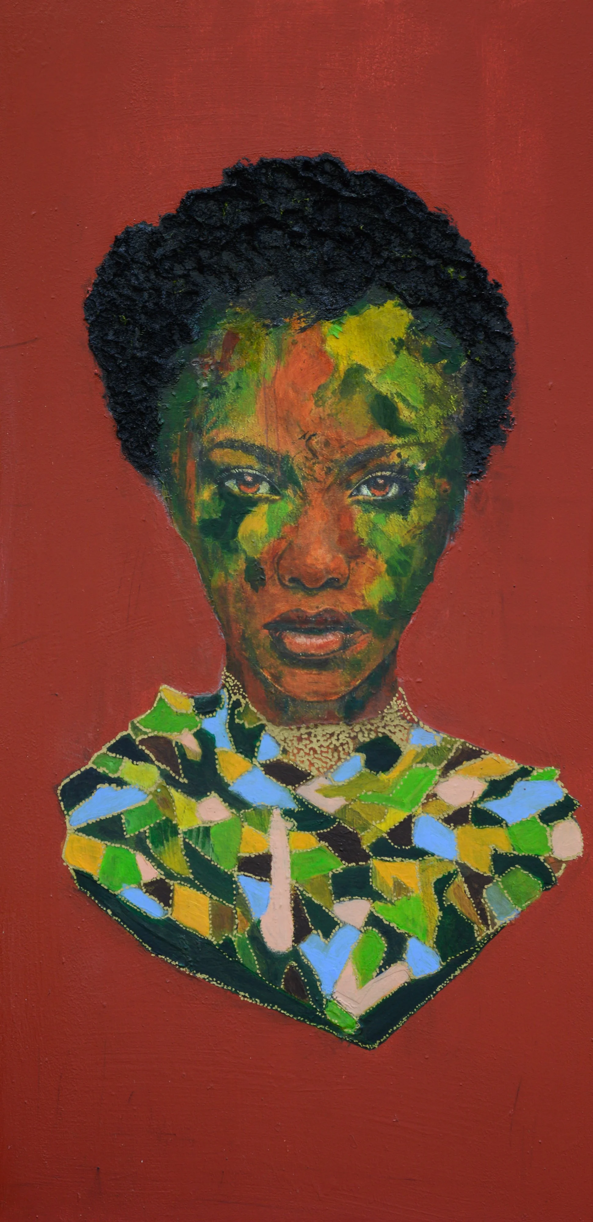 Verdant Spirit - 
30 x 60cm Acrylic on Dibond, Framed