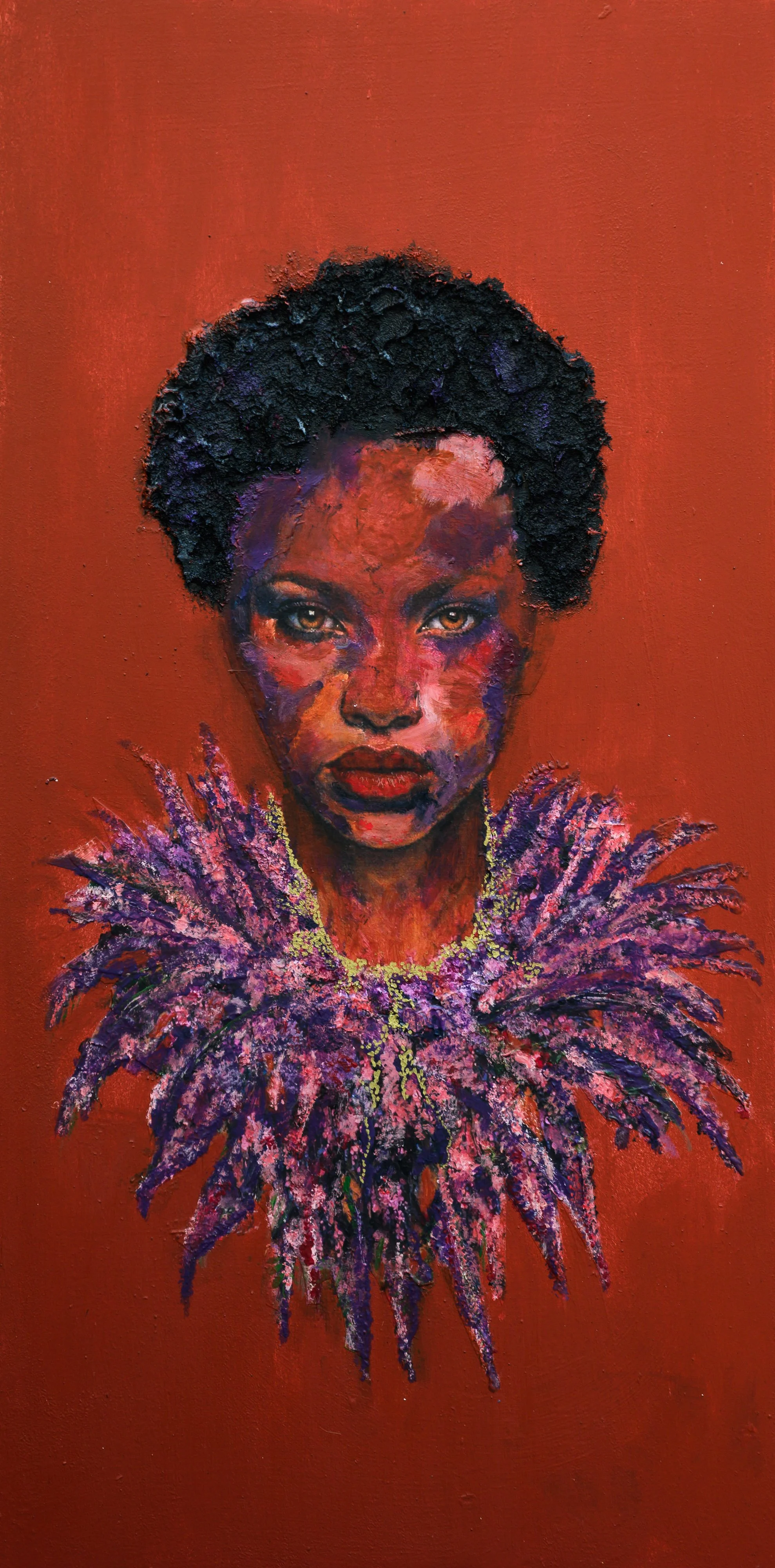 Purple Sanctuary - 
30 x 60cm Acrylic on Dibond, Framed