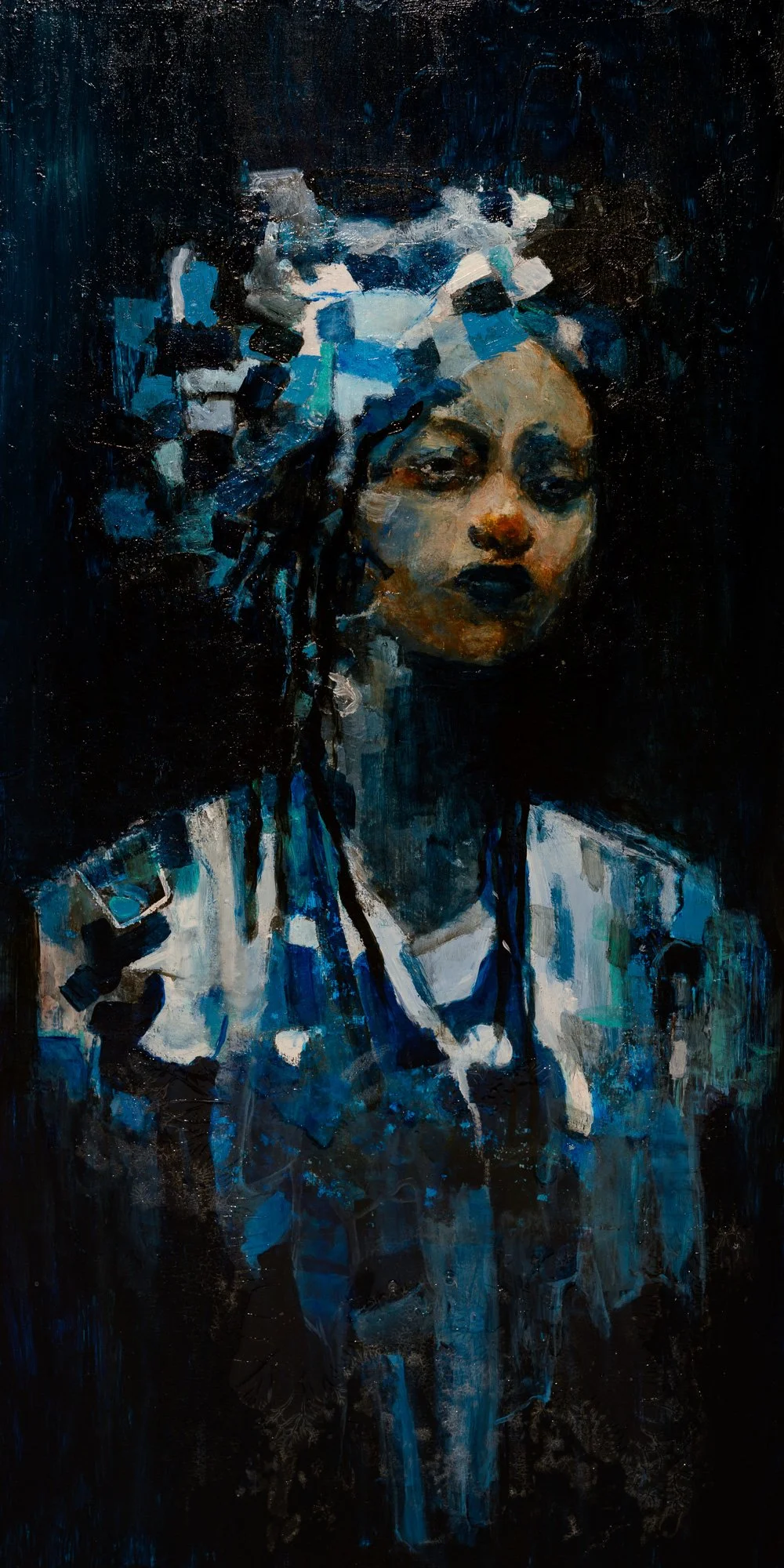 Mindful - 
30 x 60cm Acrylic on Dibond, Framed
