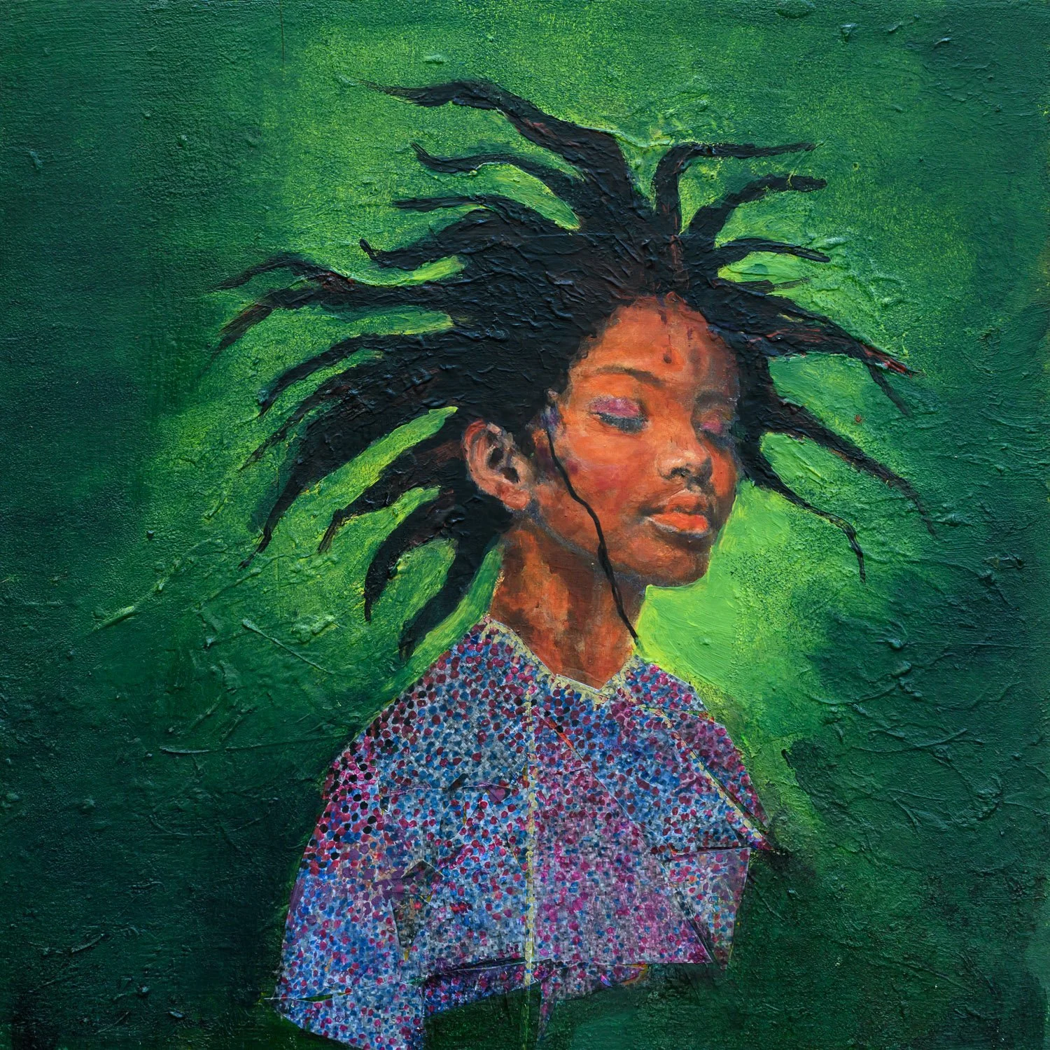 Finding Me - 
40 x 40cm Acrylic on Canvas