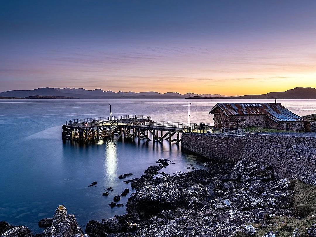 Badentarbat Pier, Coigach, Scotland. 📷 Fujifilm GFX 100S + GF 35-70 @ 35mm. #scotland #sunset #scotlandlandscape #landscapephotographer #landscapephotography #summerisles #tannaram&ograve;r #fujifilm #fujifilmuk #fijifilmglobal #fujfilmgfx #morethan