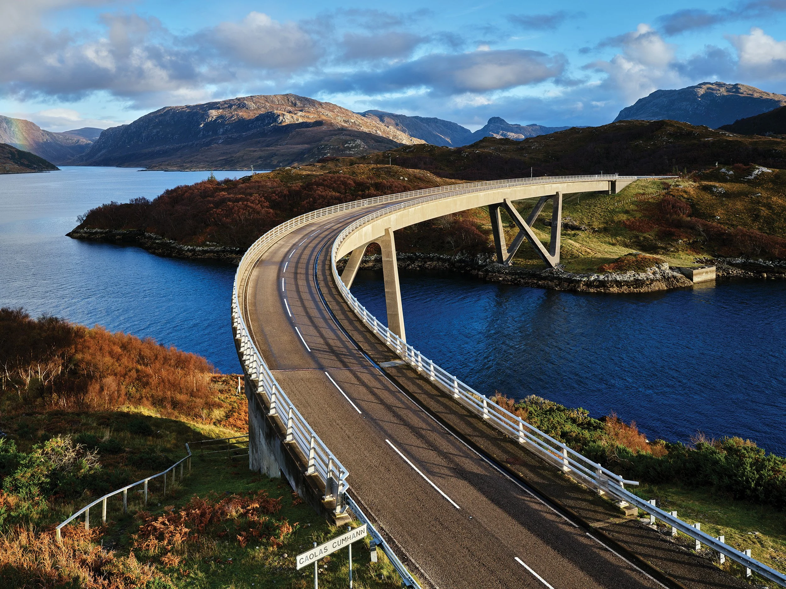 Kylesku Bridge over Caolas Cumhann, Sutherland, Scotland