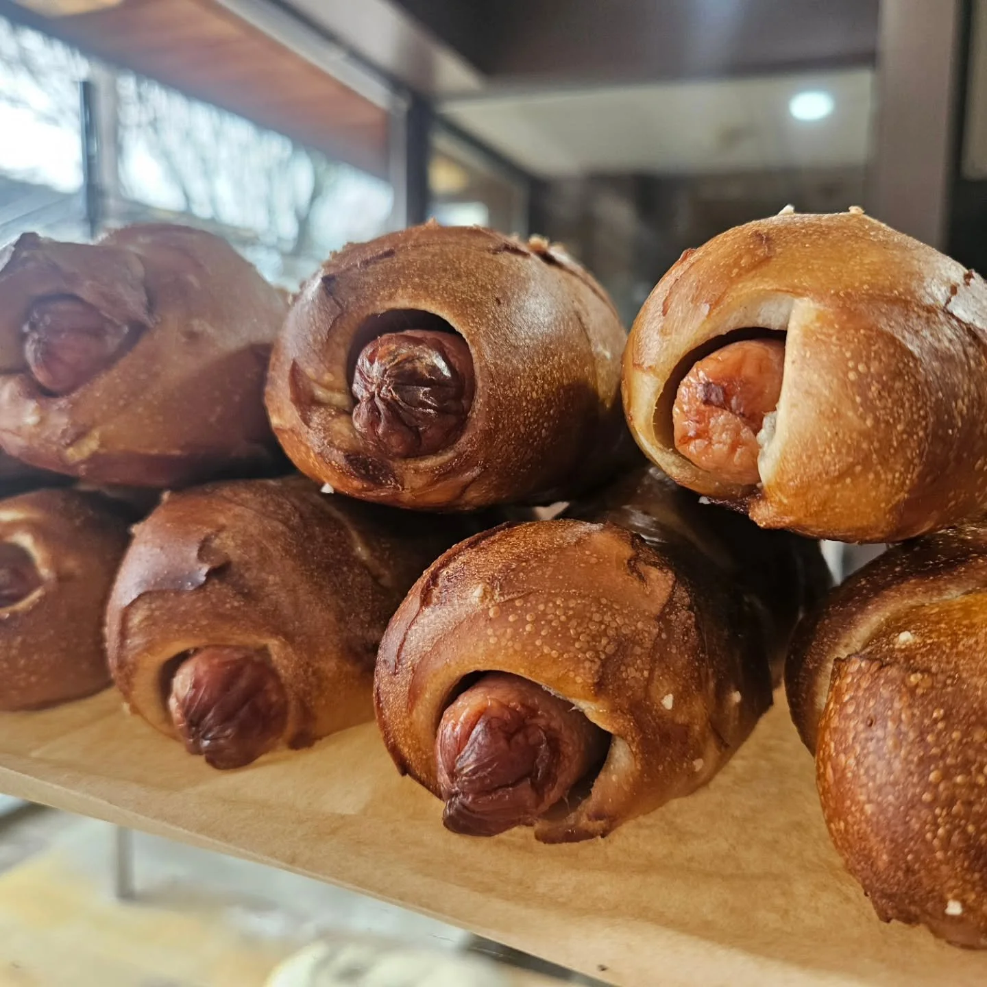 Today's $5 specials include pretzel dogs, sloppy Joes, jambon beurre (ham, Dijon &amp; butter on baguette), Italian combo on baby crocodile roll, Mediterranean-style focaccia, creamy squash soup, and cream of mushroom soup. Sweets include cinnamon ro
