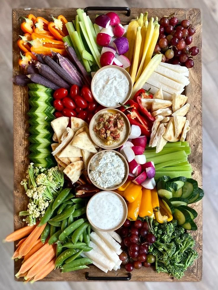 Veggie + Bread  Charcuterie Board