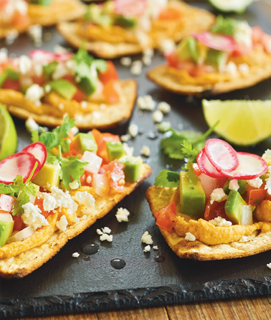 Recipe: Avocado Bruschetta Hummus Tostadas