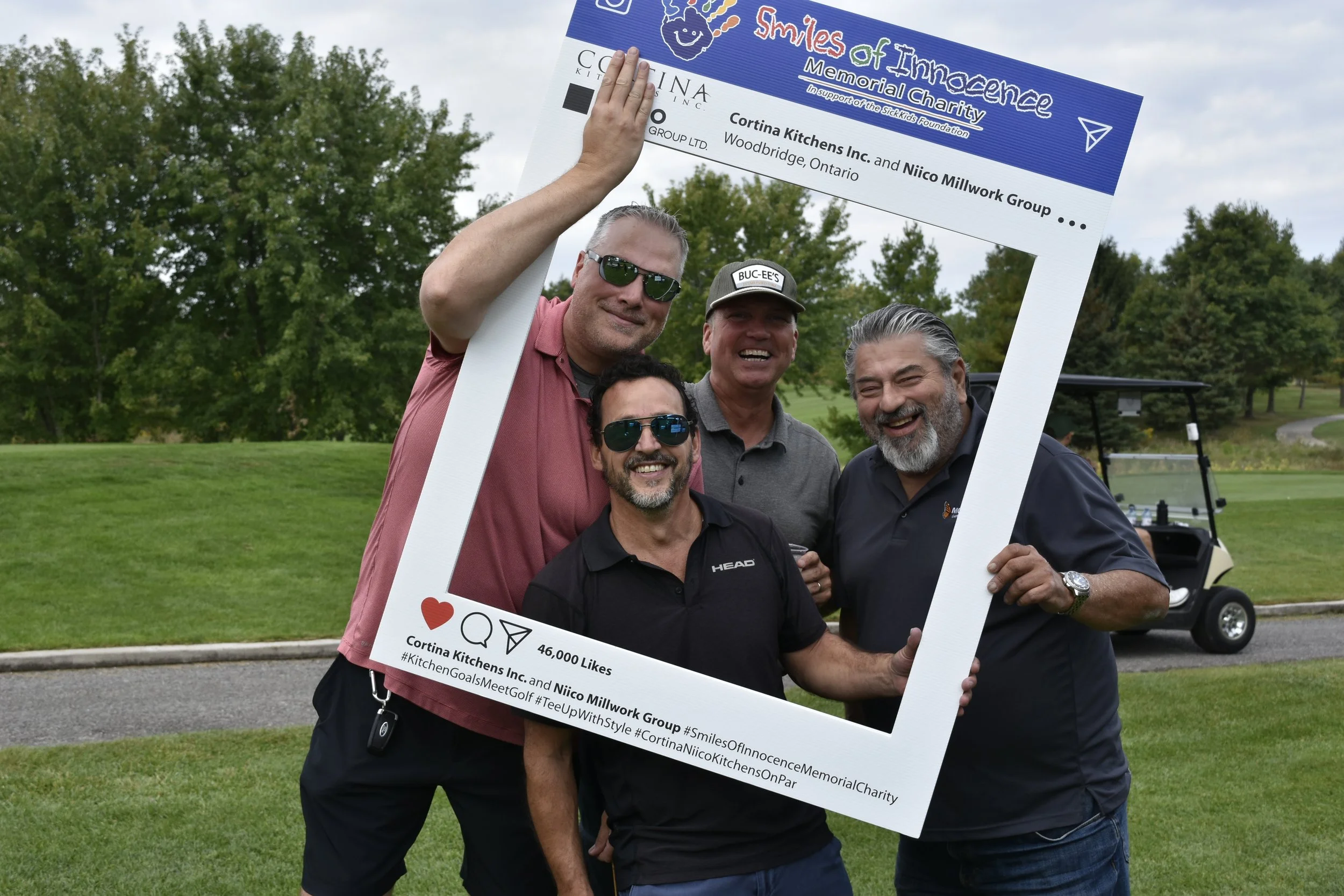 Rob Deltin, Mike Rolston, Domenic Bellissimo and Paul Barzotti 8. Giovanna Pesic, Adella Oraha and Stephanie Cimicata