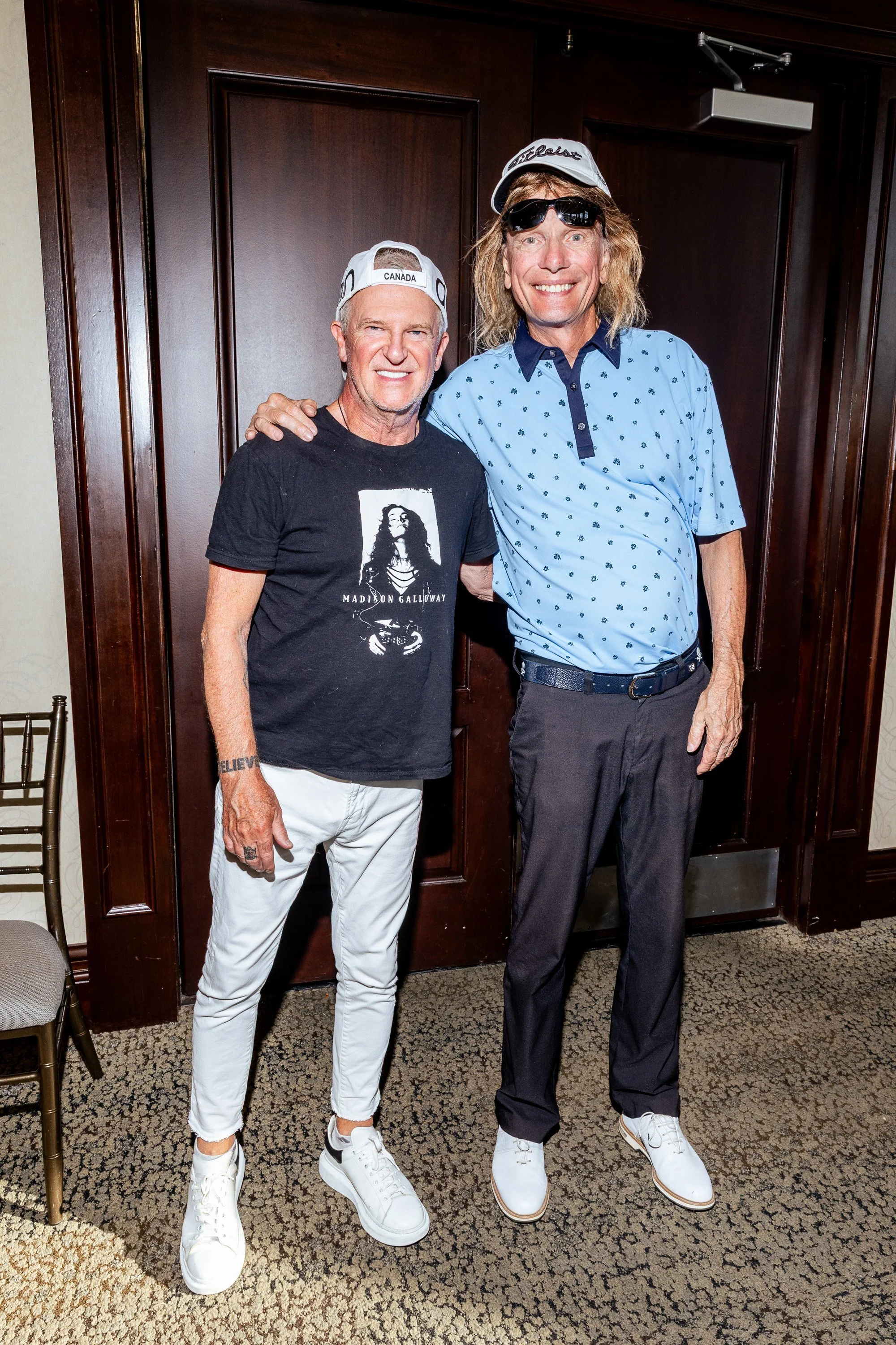 Alan Frew (Glass Tiger) and Gil Moore (Triumph)