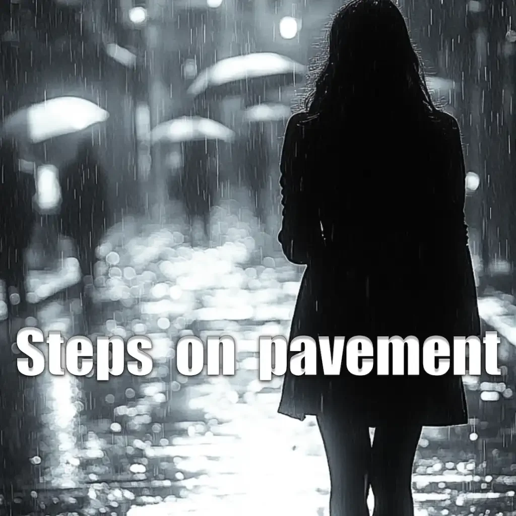 AI Creator 21000 original electronic music release Steps On Pavement featuring AI-inspired artwork and soundtrack streaming access.