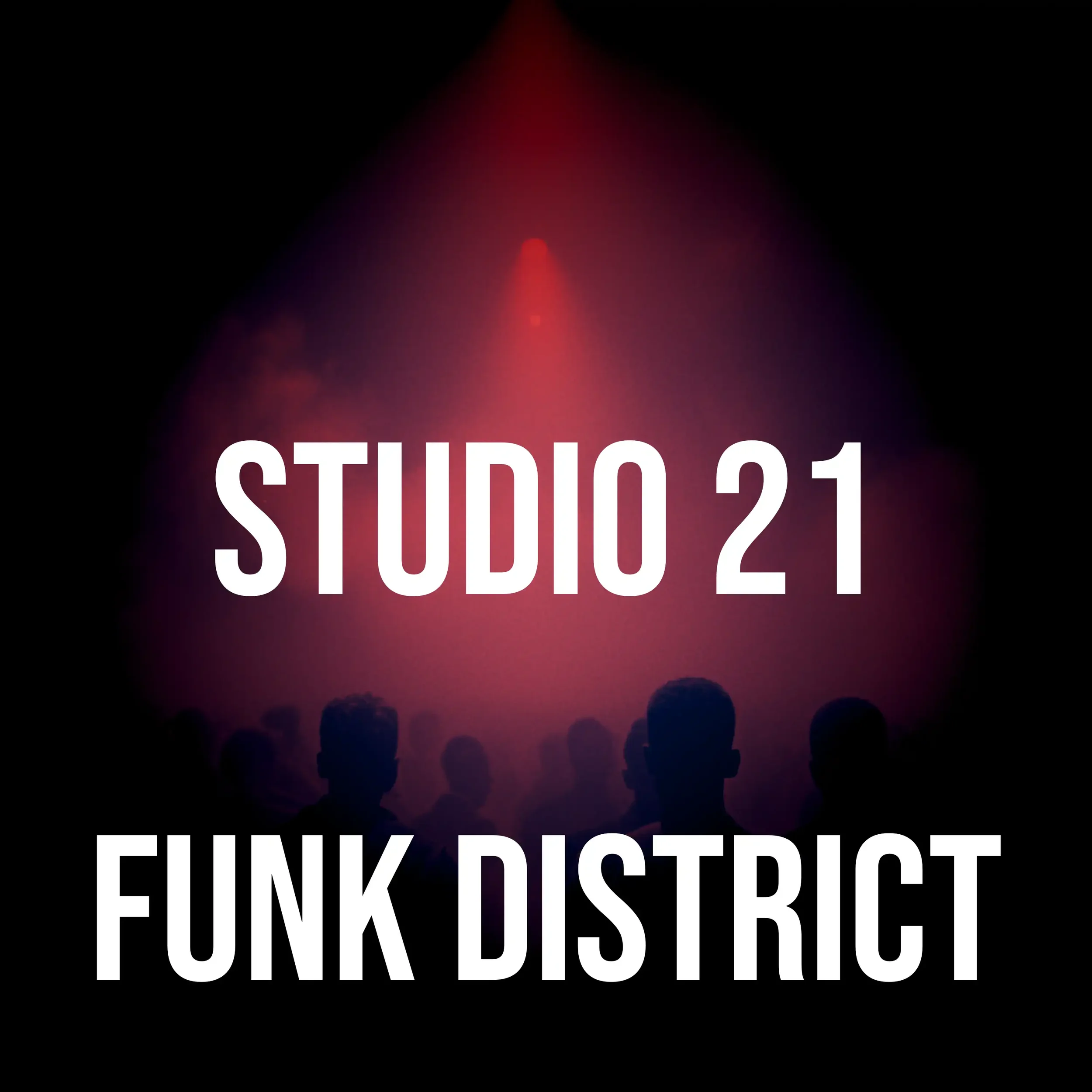 AI Creator 21000 original electronic music release Studio 21 Funk District featuring AI-inspired artwork and soundtrack streaming access.