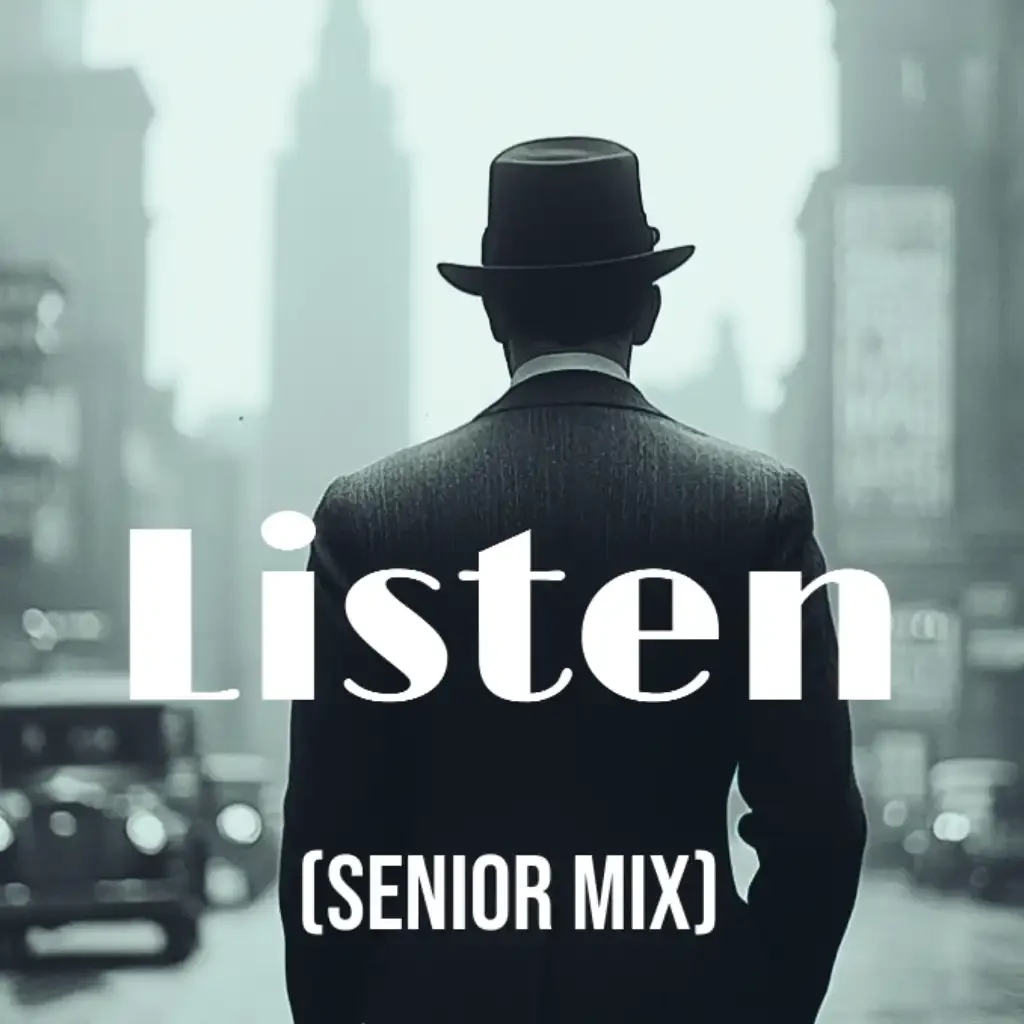 AI Creator 21000 original electronic music release Listen Senior Mix featuring AI-inspired artwork and soundtrack streaming access.