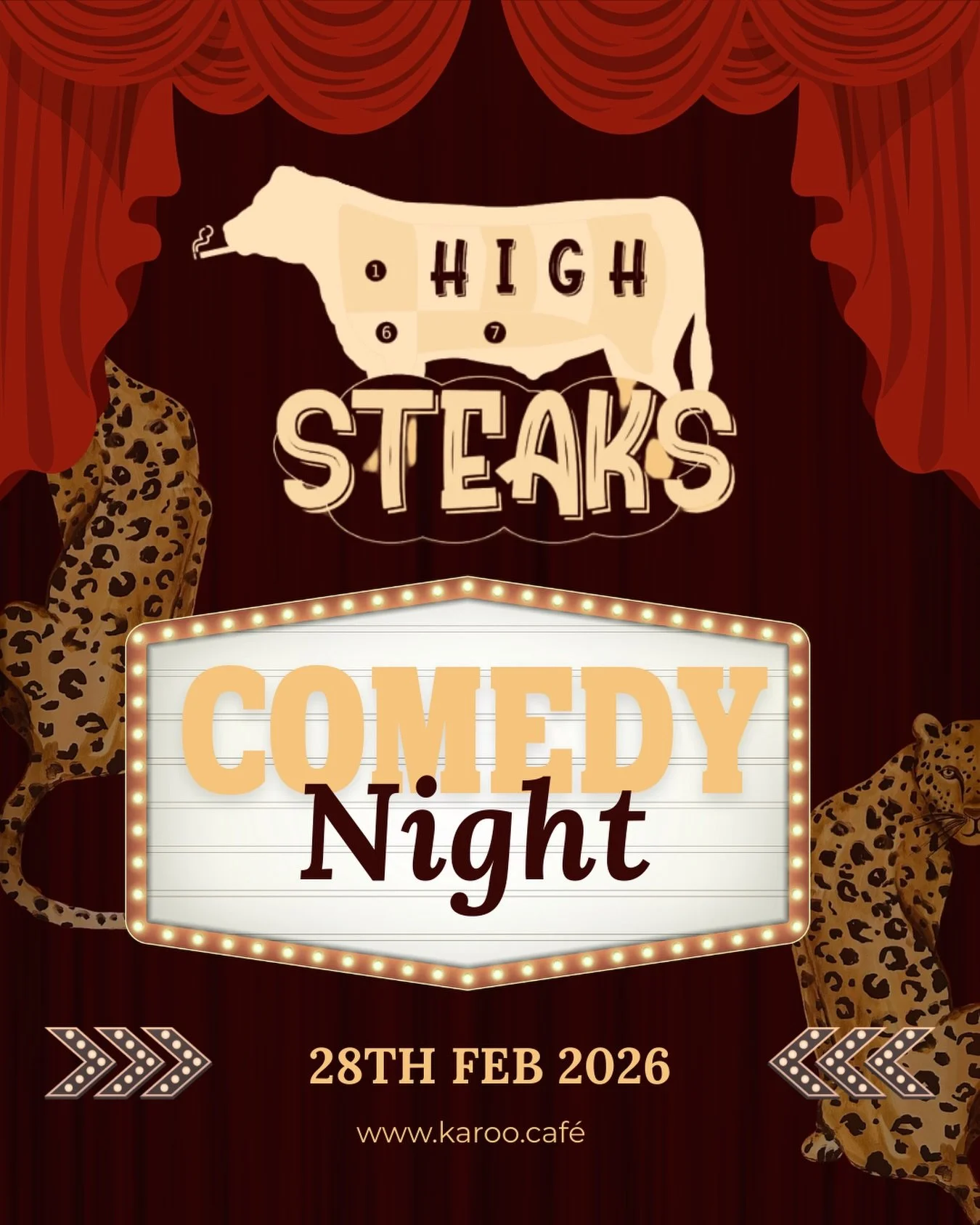 HIGH STEAKS, a live comedy special recording at Karoo Cafe.

Join us in Pike Place Market as Seattle-based comedian Javann Jones returns home to record his first hour-long stand-up special, High Steaks. The night is hosted by Angel and features Sneak