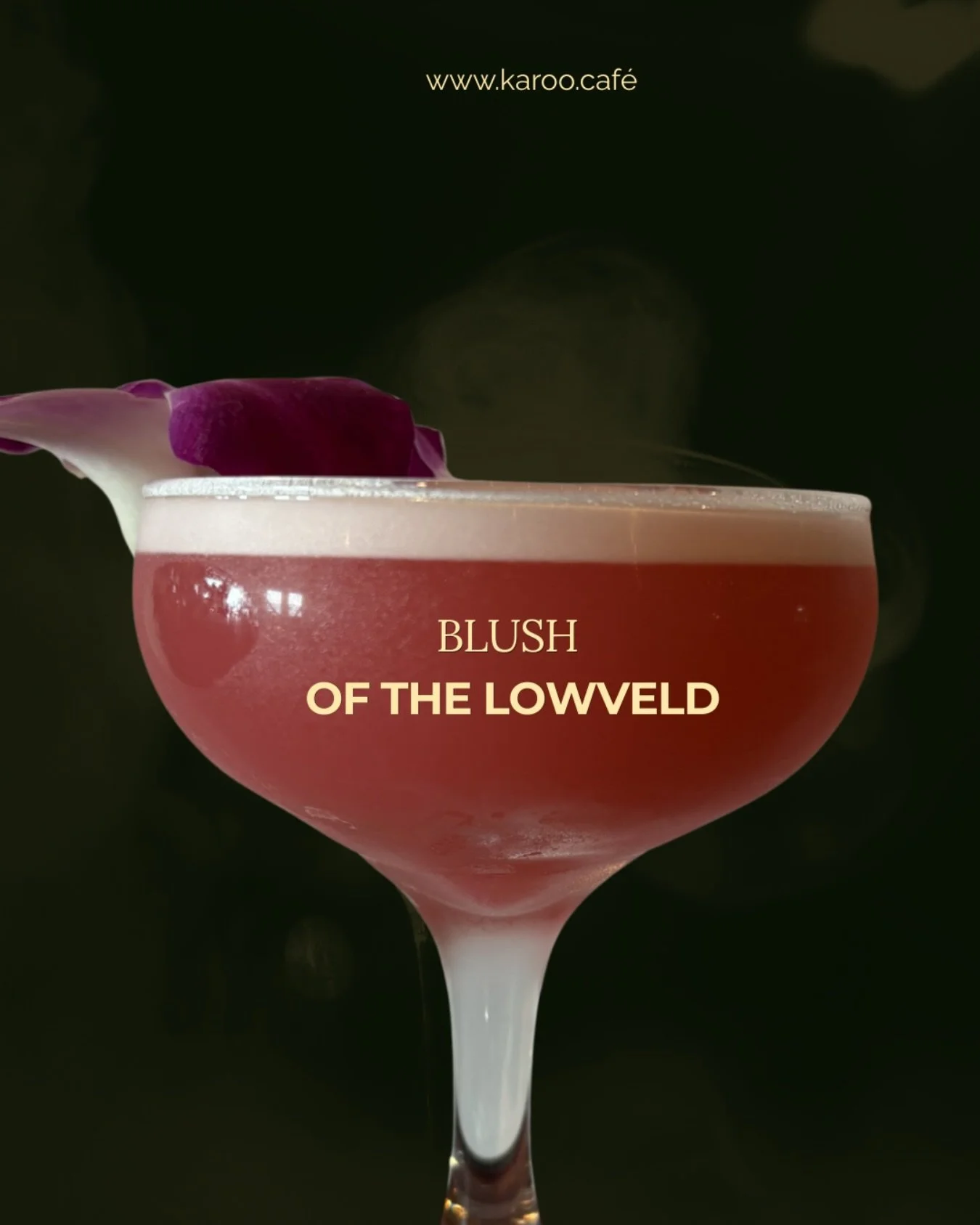 Blush of the Lowveld - One of our favorites! 

This cocktail begins with the smooth depth of Vusa Vodka, lifted by brightness of St-Germain elderflower liqueur and the crisp complexity of Lillet Blanc ending with rose essence.