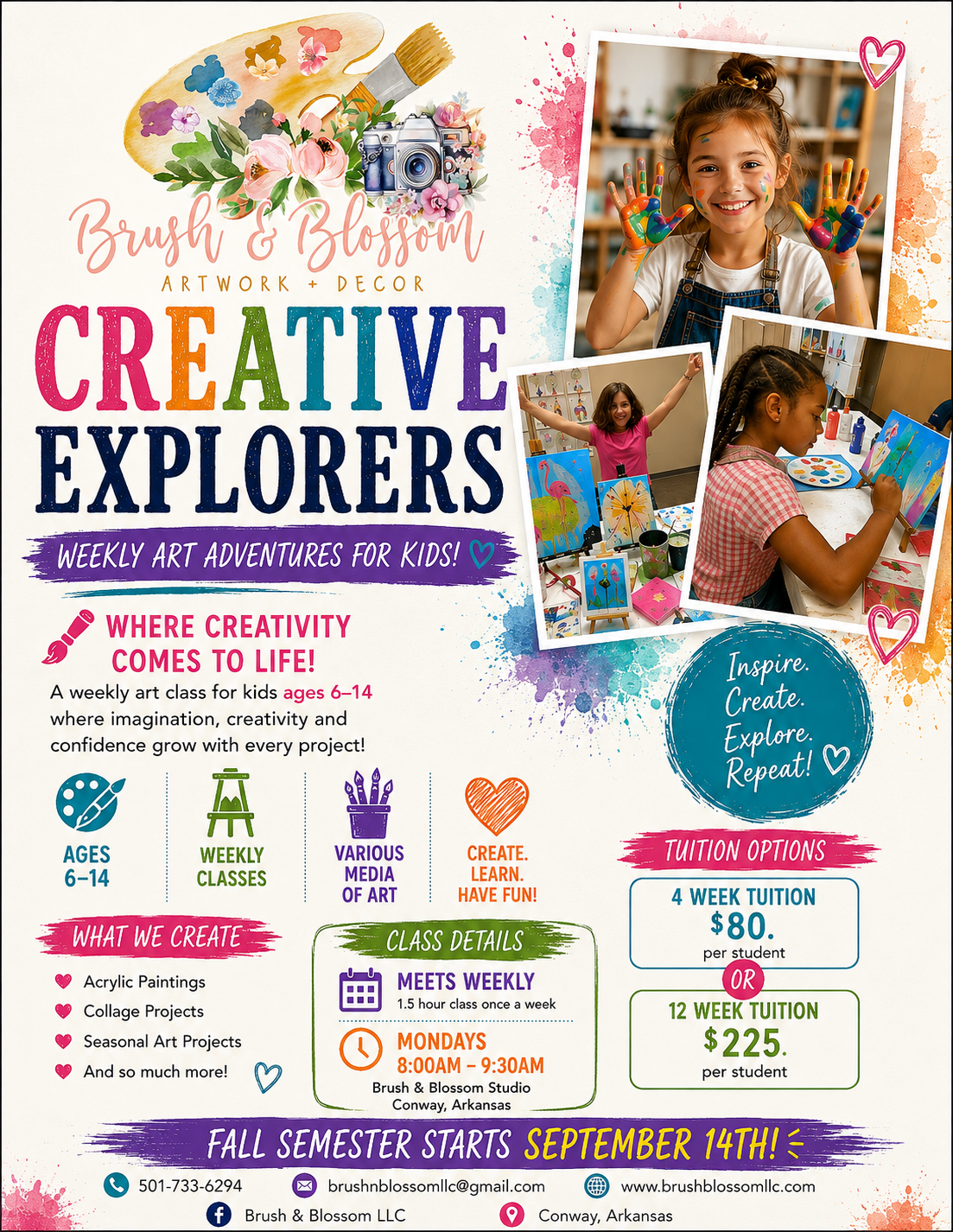 Creative Explorers- Ages 6-14