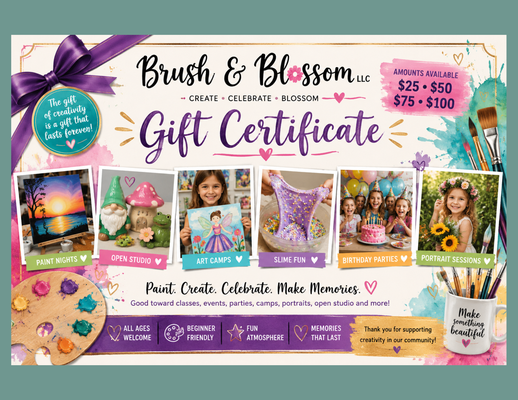 Brush & Blossom LLC Gift Certificate