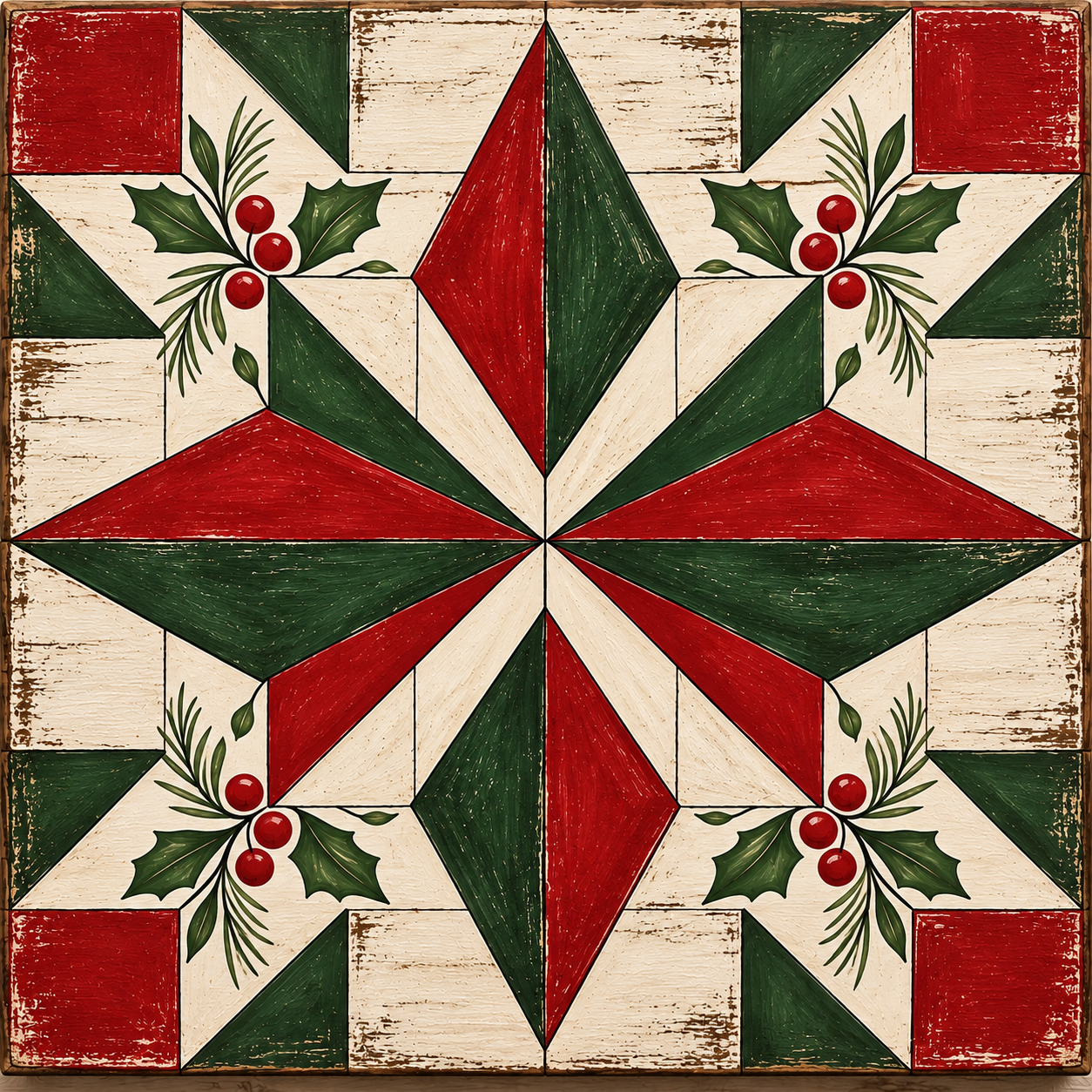 Rustic Christmas Star Quilt Panel.png