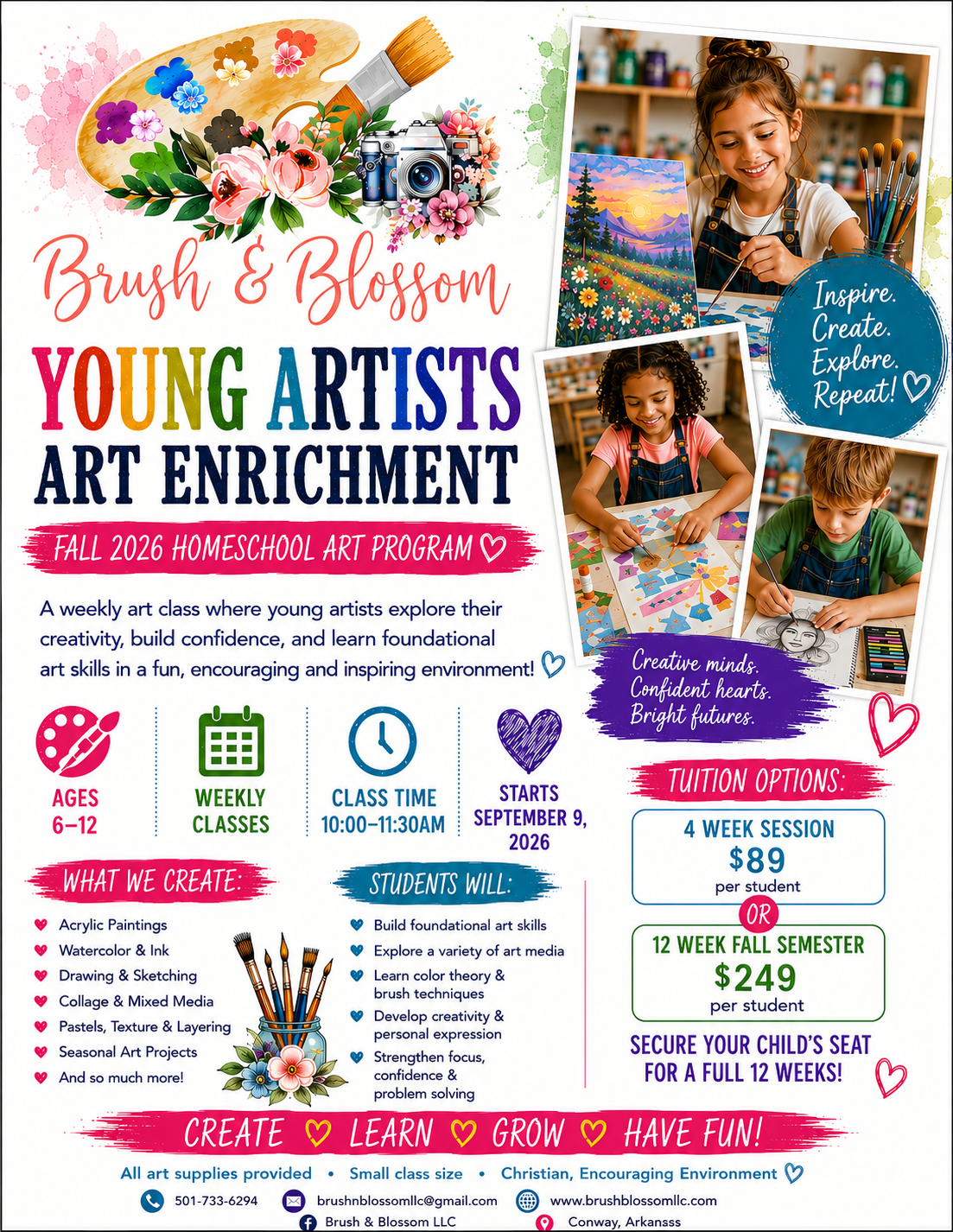 Young Artists Art Enrichment-Mixed Media Art_ Ages 6-12