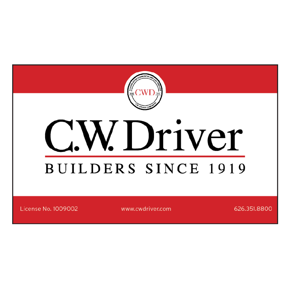 3' x 3' C.W. Driver Logo Jobsite Sign