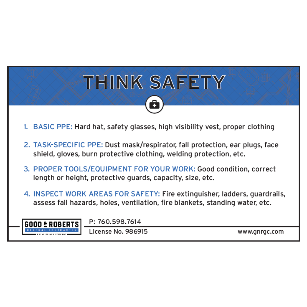 Think Safety Banner