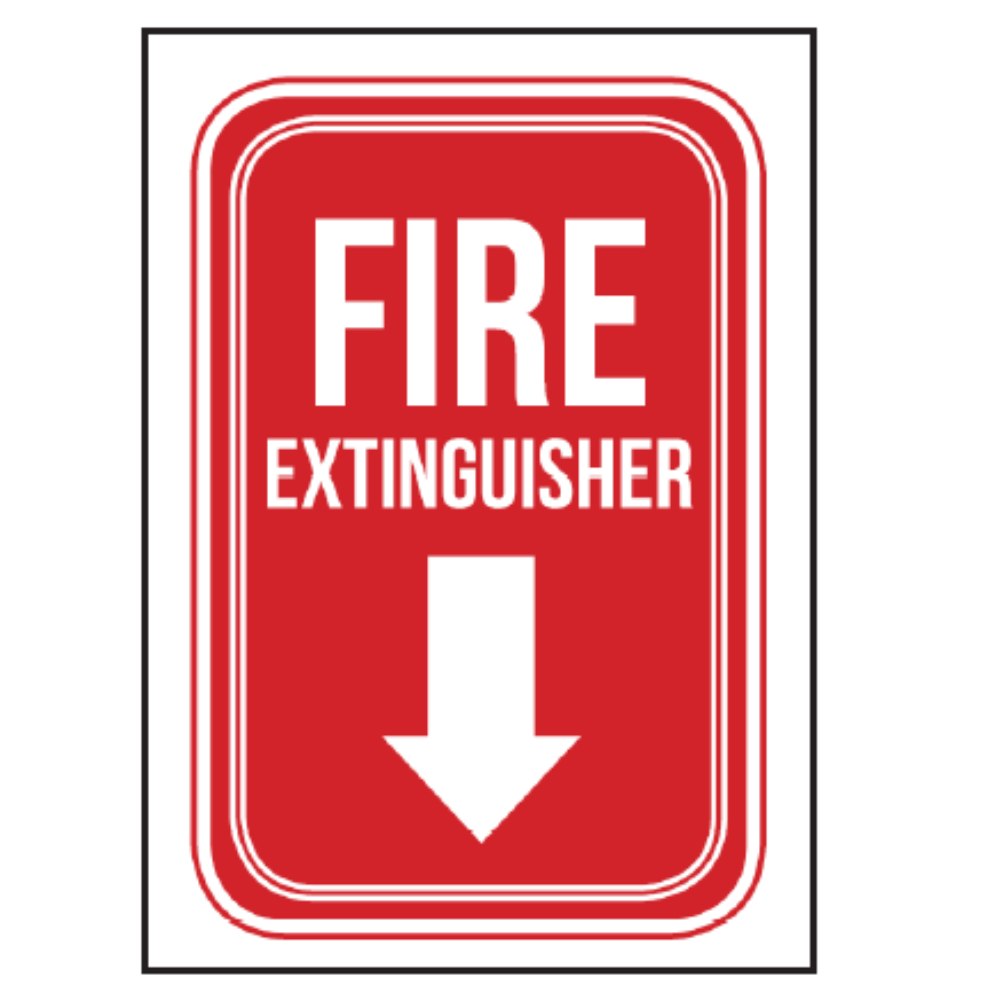 10" x 7" Fire Extinguisher Directional Sign