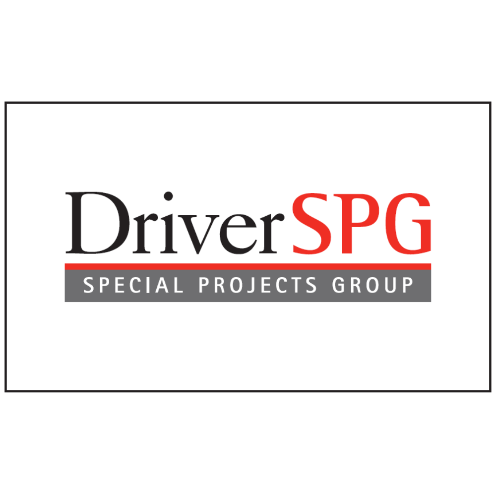 Driver SPG Logo Banner (White)