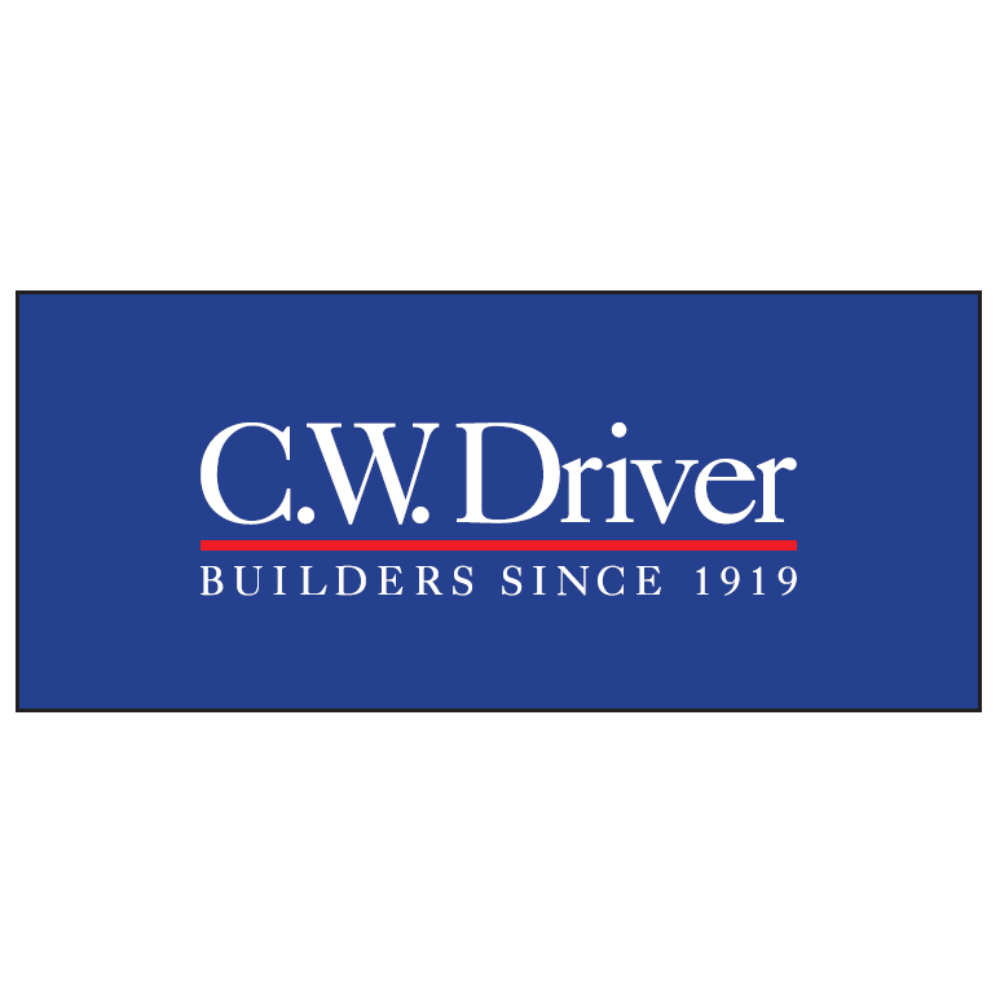 5'5 x 12' C.W. Driver Logo Blue Sign