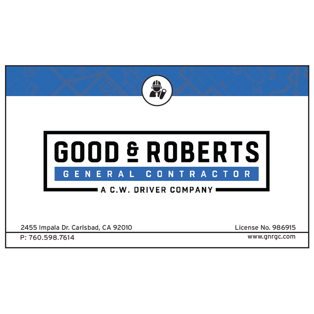 Good & Roberts Jobsite Banner