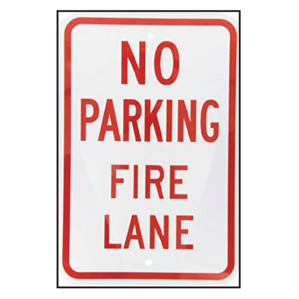 18" × 12" No Parking Fire Lane