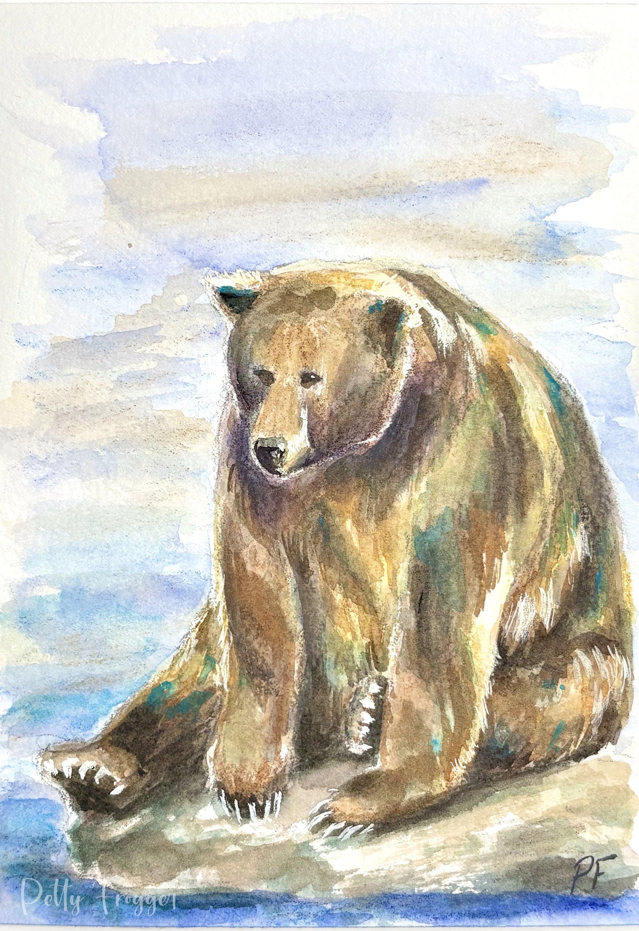 Backpack and His Rock -- Print