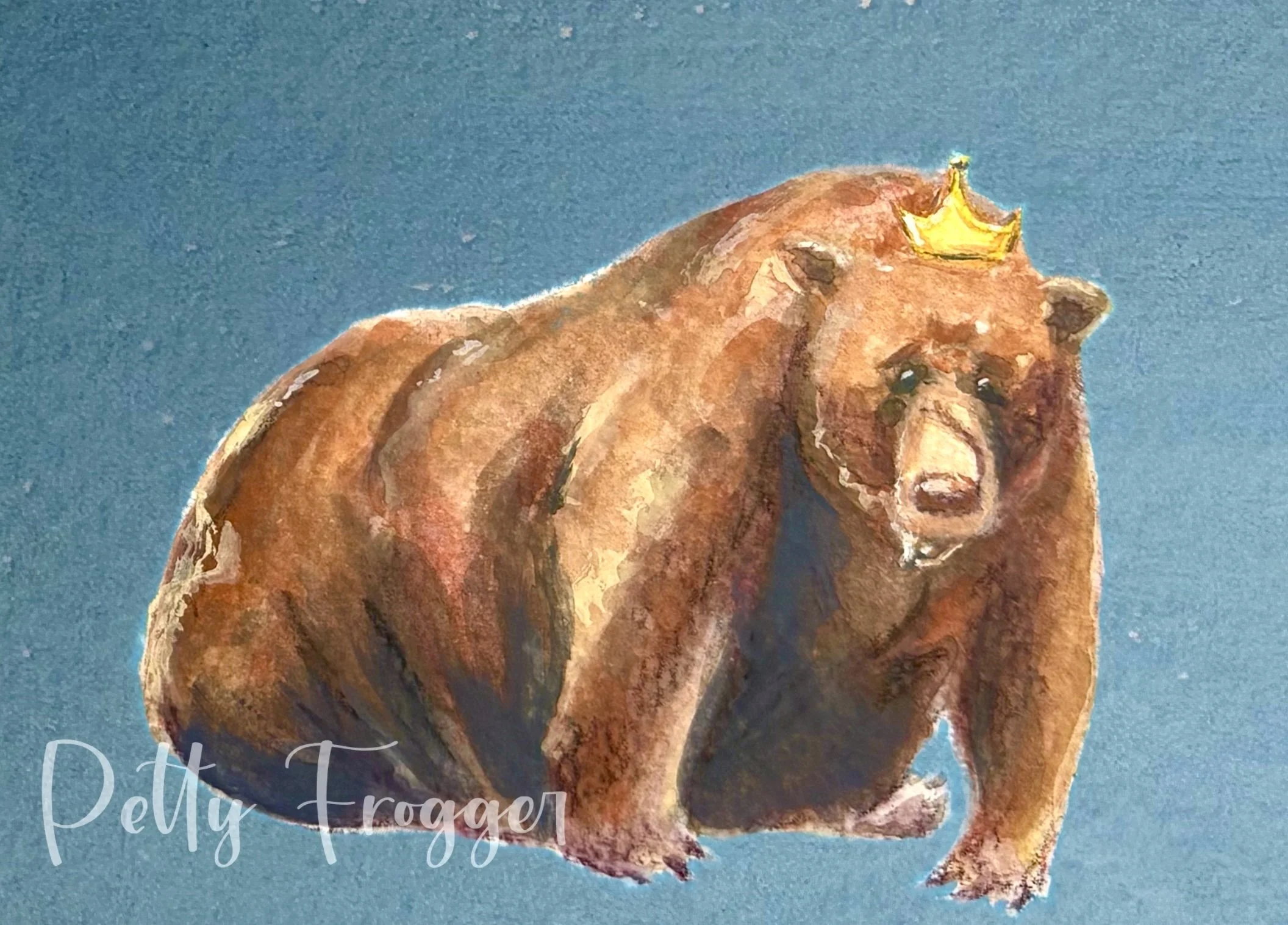 Bear 32 Chunk Portrait -- Print