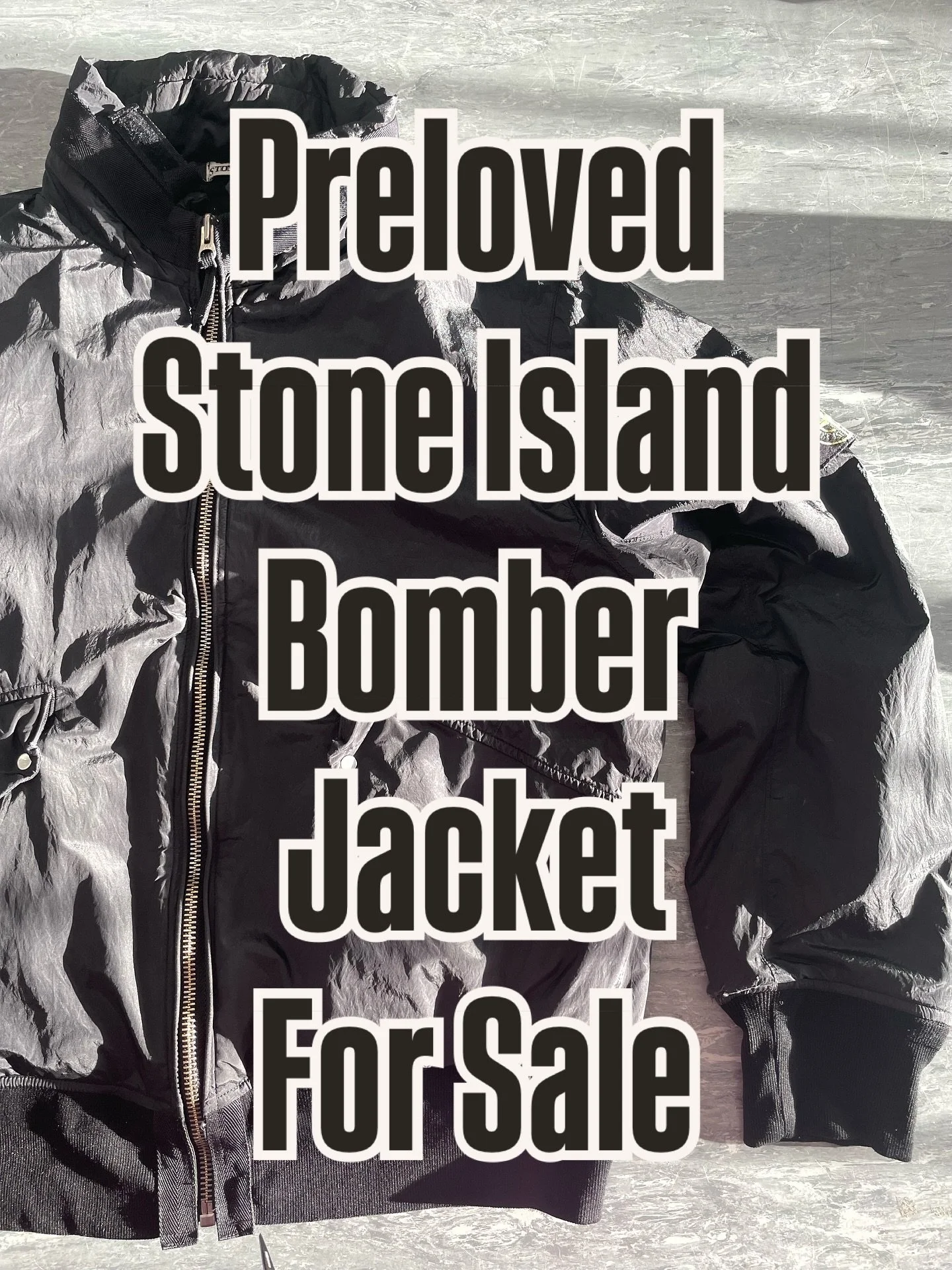 ❕NOW SOLD ❕Preloved Stone Island black bomber jacket for sale! Repaired and restored by Groovy Gal Garms 💃🏼

Selling for &pound;75 but open to offers! Message me or go on my Vinted to buy:)

This jacket is in good condition, the only noticeable fla