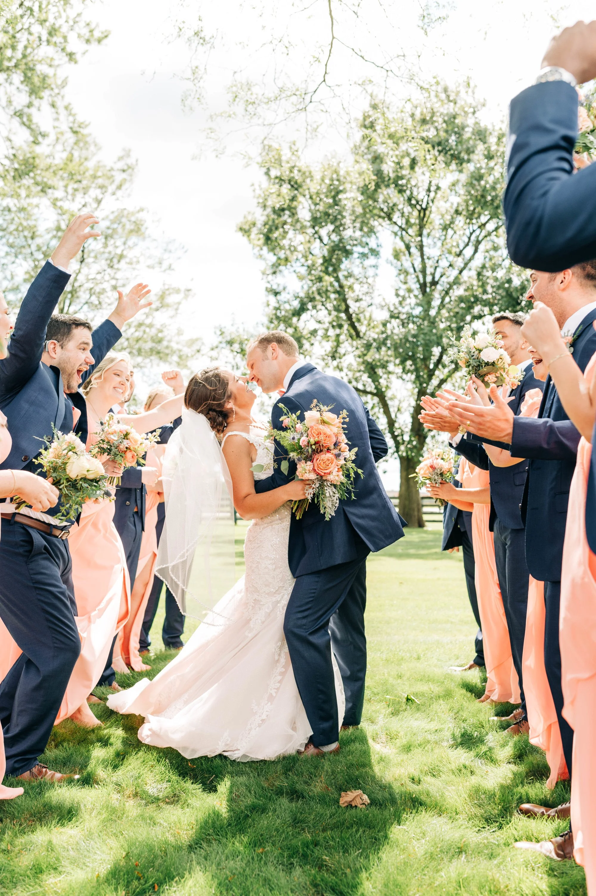 Coral Kiss Wedding picture