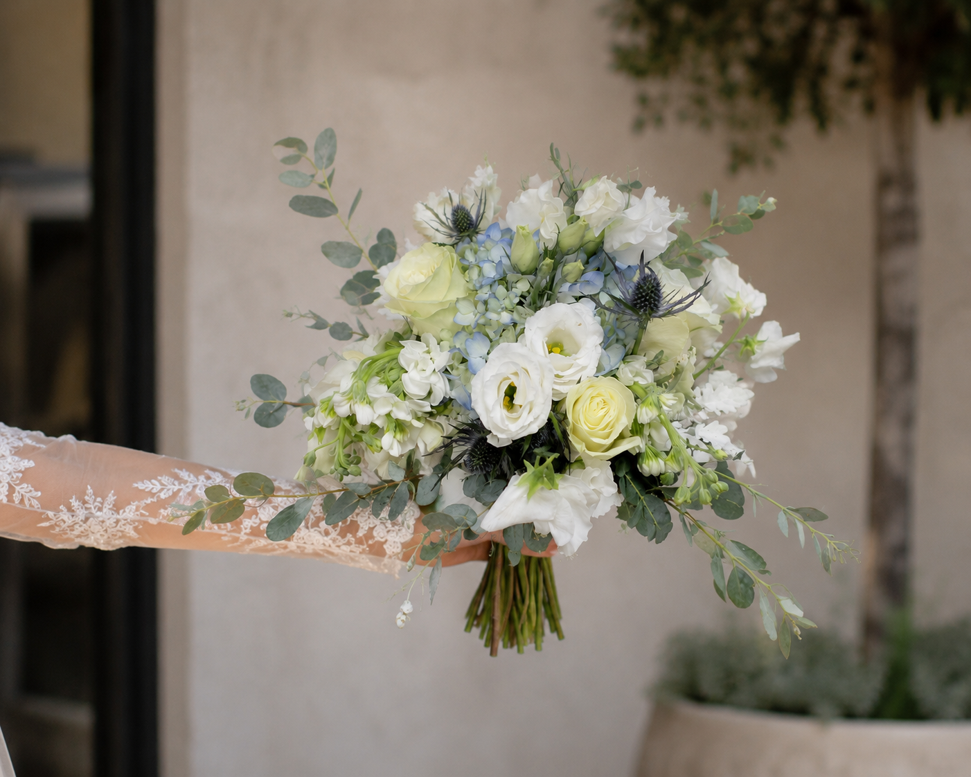 Slate & Silk Bridal Bouquet
