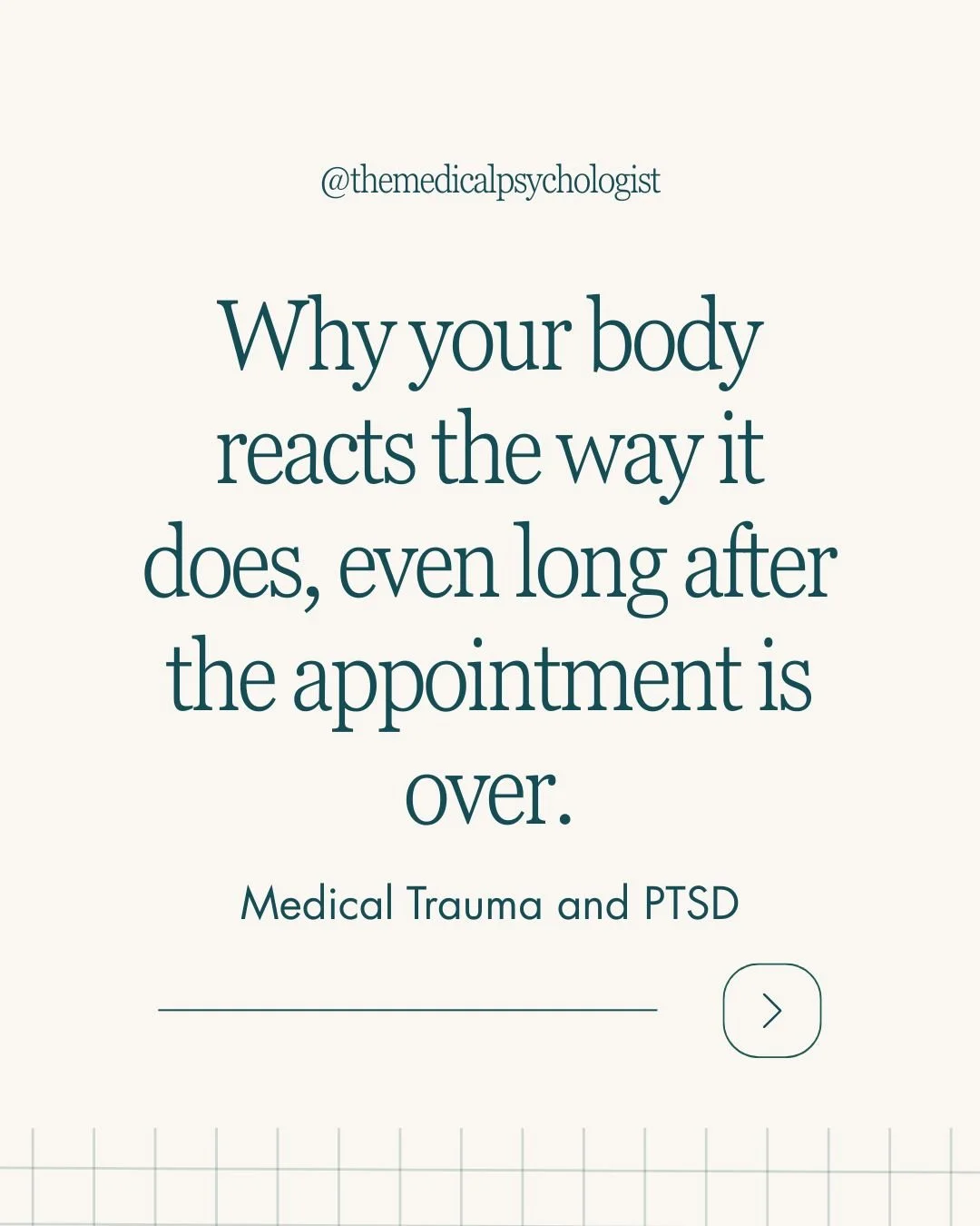 Most people don&rsquo;t realize this...

Medical trauma can happen even if your medical team does everything right. And even more so if mistakes or errors occur. 

You also don&rsquo;t have to meet full criteria for PTSD to feel the impact of medical
