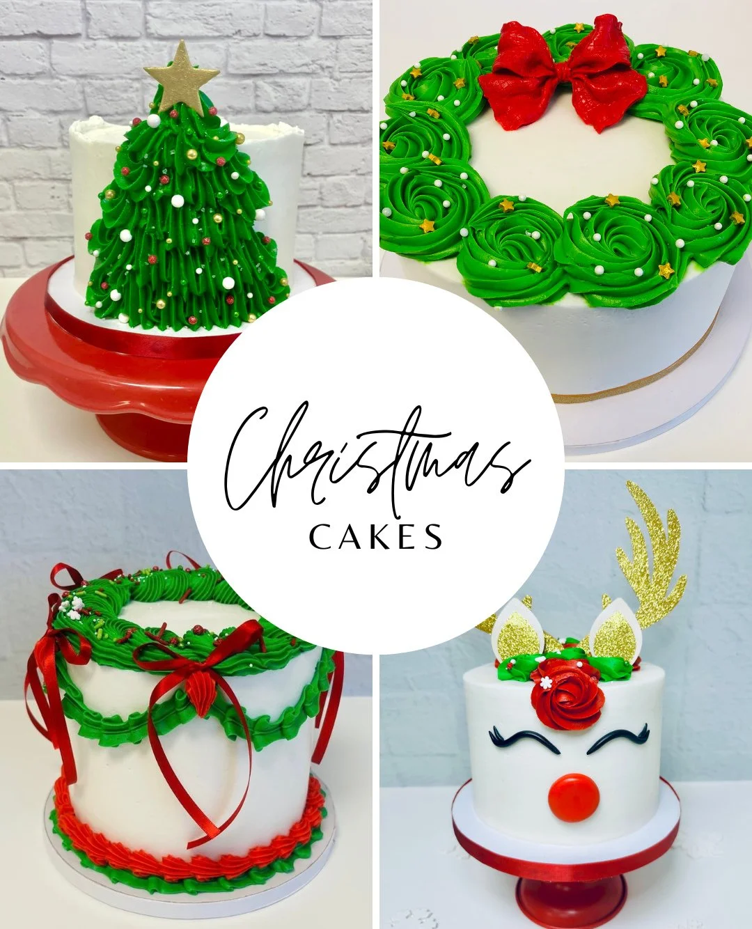 Did you forget the Christmas dessert? You are lucky because you can order your cake online and pick it up right on time. Choose the perfect design, size and flavor for the holidays. ⁠
⁠
www.weddingcakeselpaso.com ⁠
⁠
#christmascake #chantillycakes #i