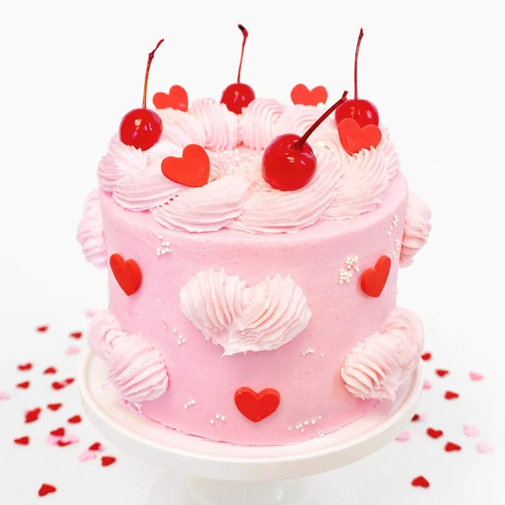 Here&rsquo;s our Valentine&rsquo;s Day Menu ⬇️

💖Cakes &ndash; $45
6" round cake covered in buttercream. You may choose the decor. Perfect for gifting, sharing, or keeping all to yourself 😉

🍓 Berry in Love &ndash; $18
Box of 6 or 12 chocolat