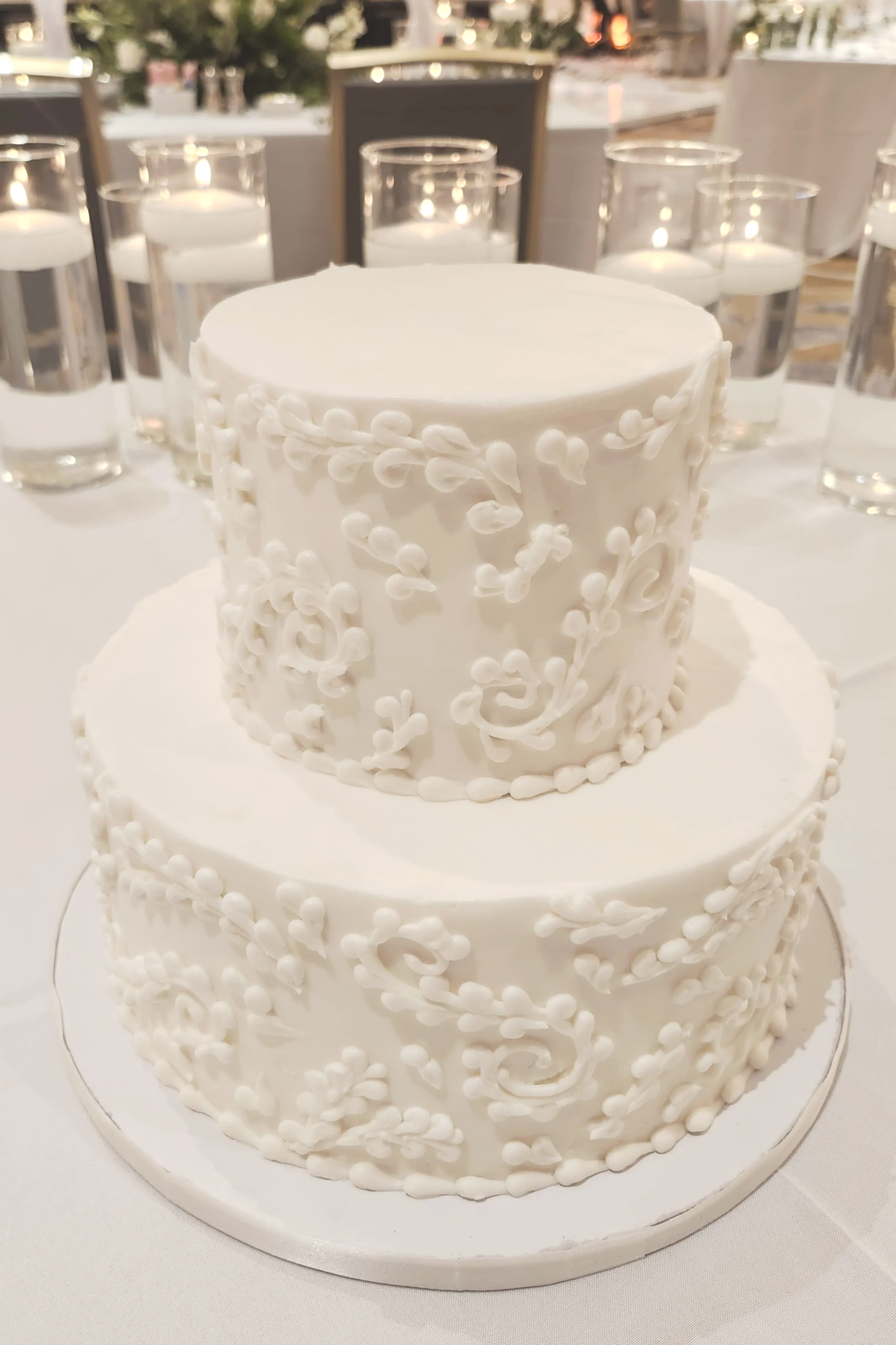 Small wedding cake for an intimate reception in El Paso, TX