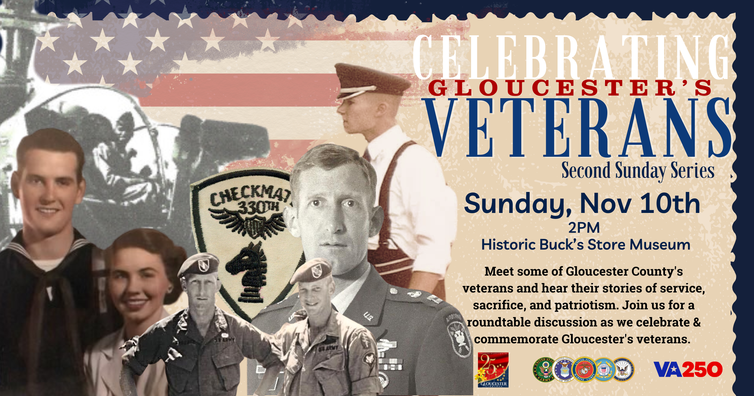 Celebrating Gloucester's Veterans- Second Sunday Series 