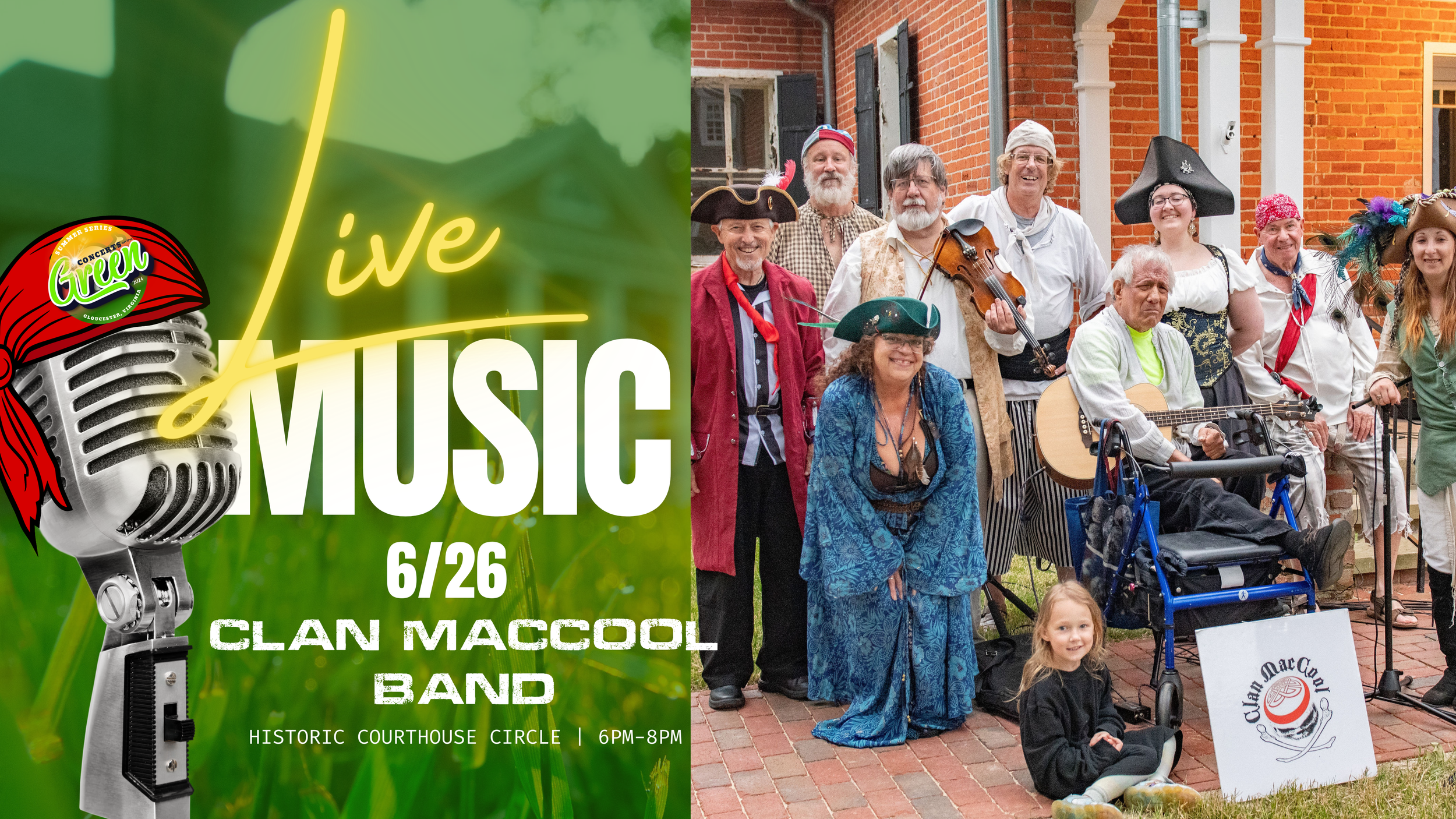 Clan MacCool Band- Concerts On The Green