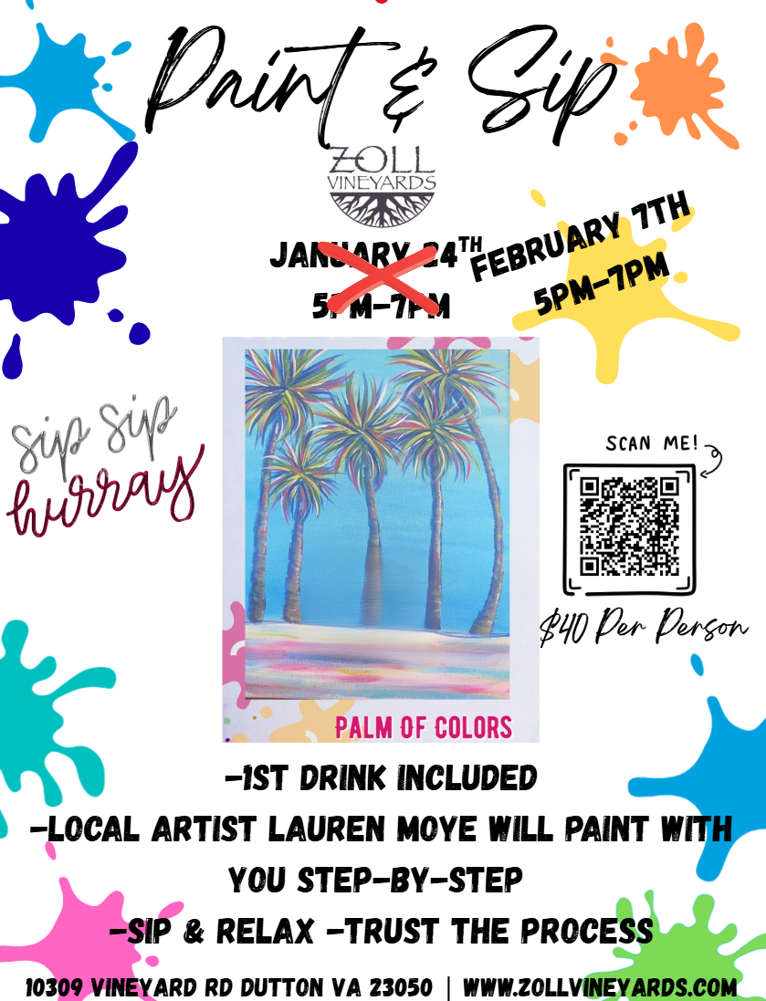 Paint & Sip at Zoll Vineyards
