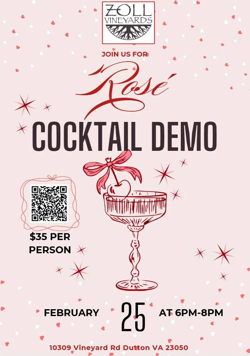 Rose Cocktail Demo at Zoll Vineyards