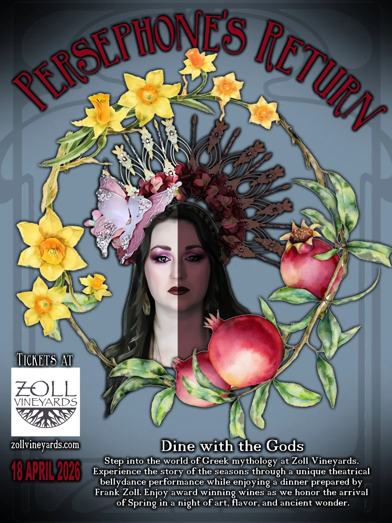 Persophone's Return: Dinner and Gala at Zoll Vineyards