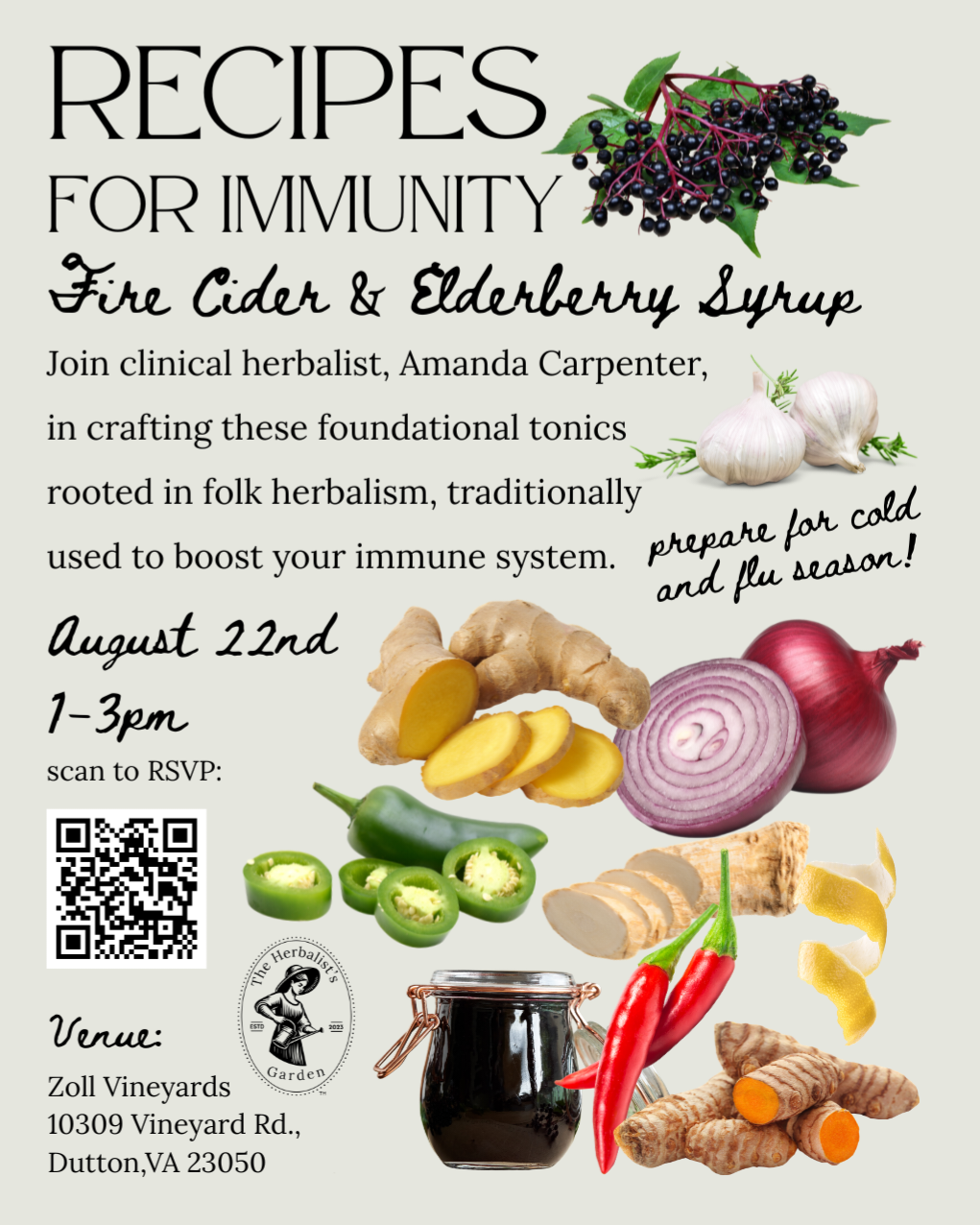 Recipes for Immunity : Zoll Vineyard