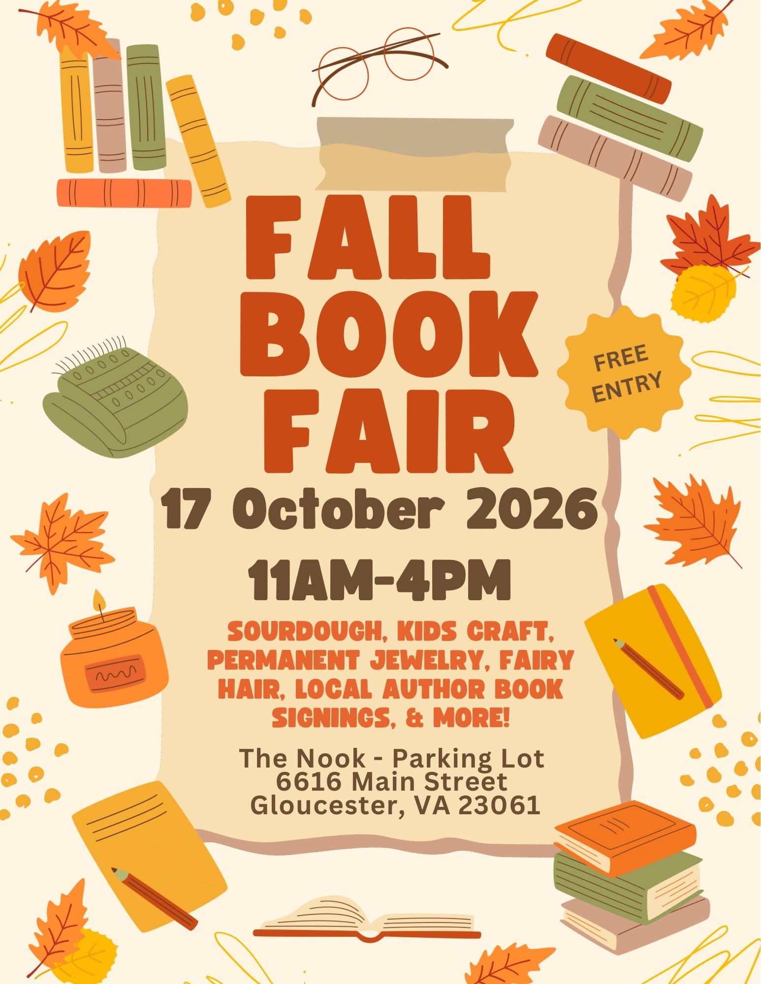 Fall Book Fair at The Nook