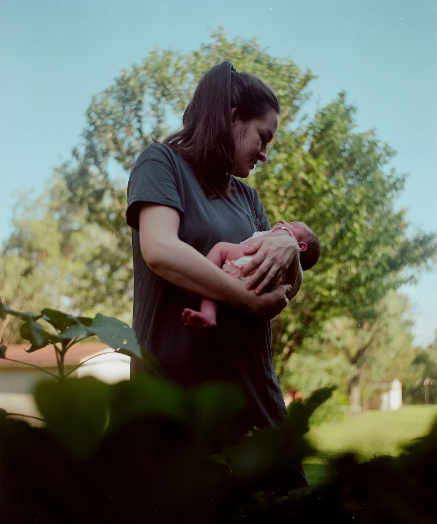 My wife and our daughter in Hamilton, 2021.